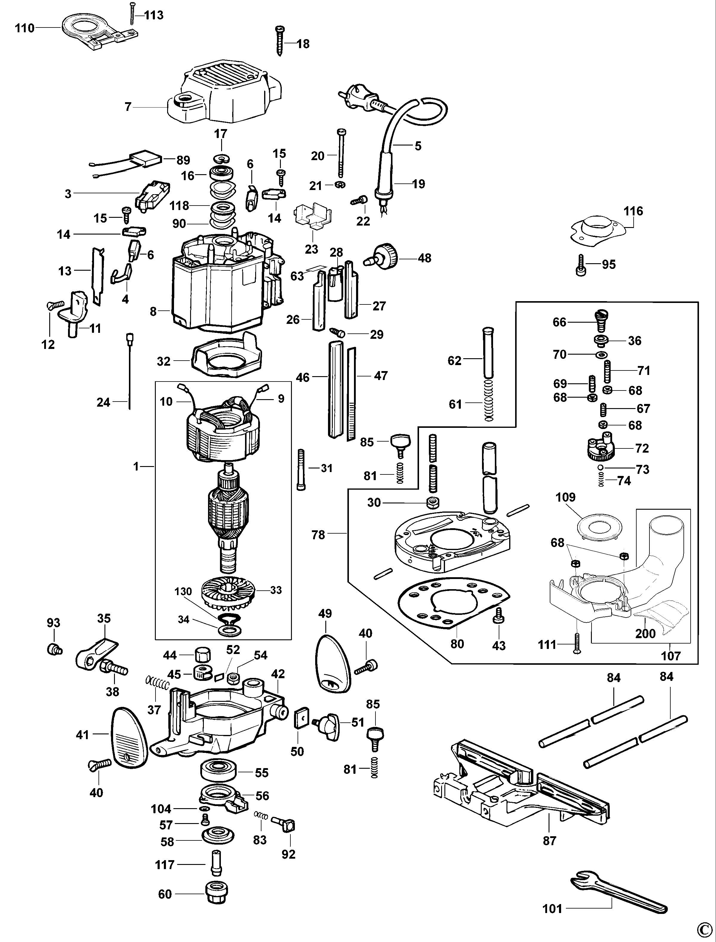 DEWALT PLUNGE ROUTER (Type 1)