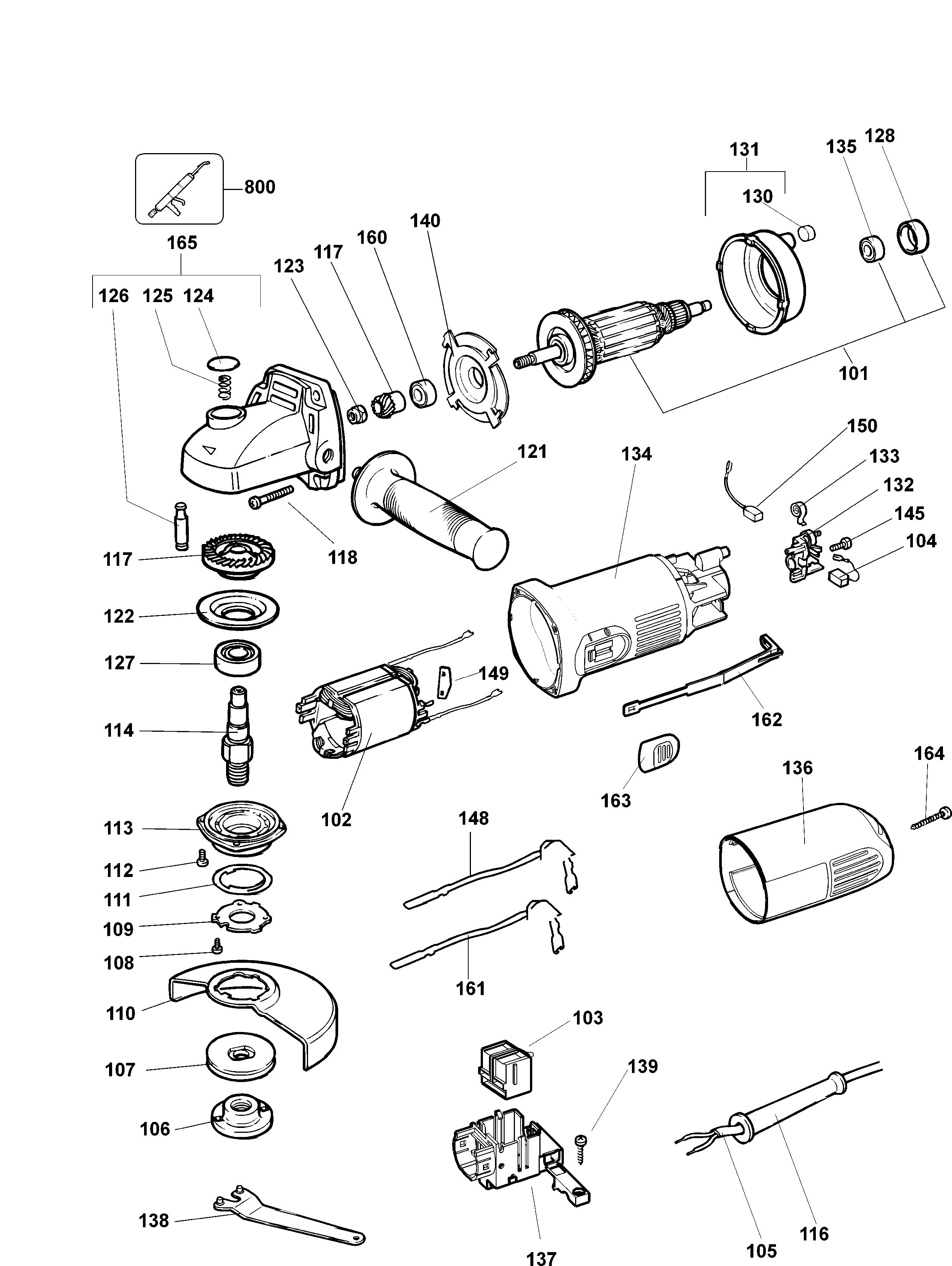 DEWALT SMALL ANGLE GRINDER (Type 3)