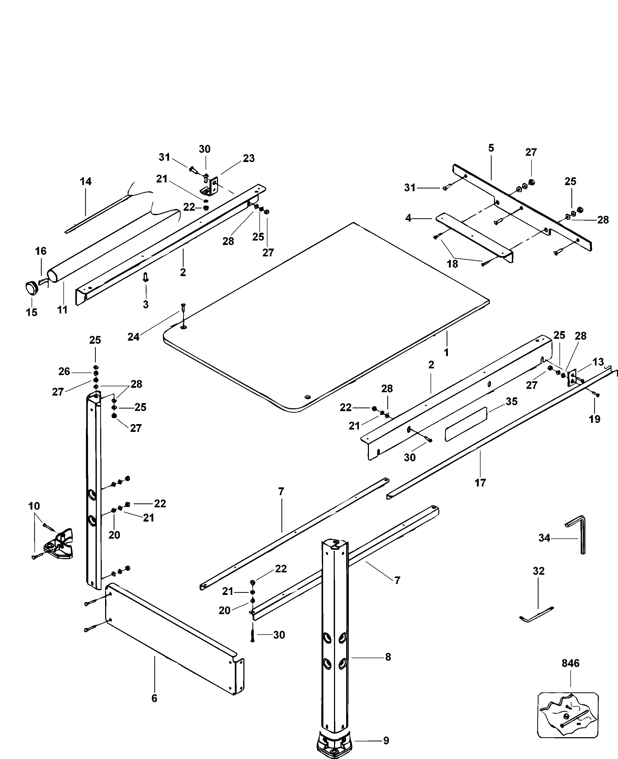 DEWALT RIP FENCE ASSEMBLY (Type 1)