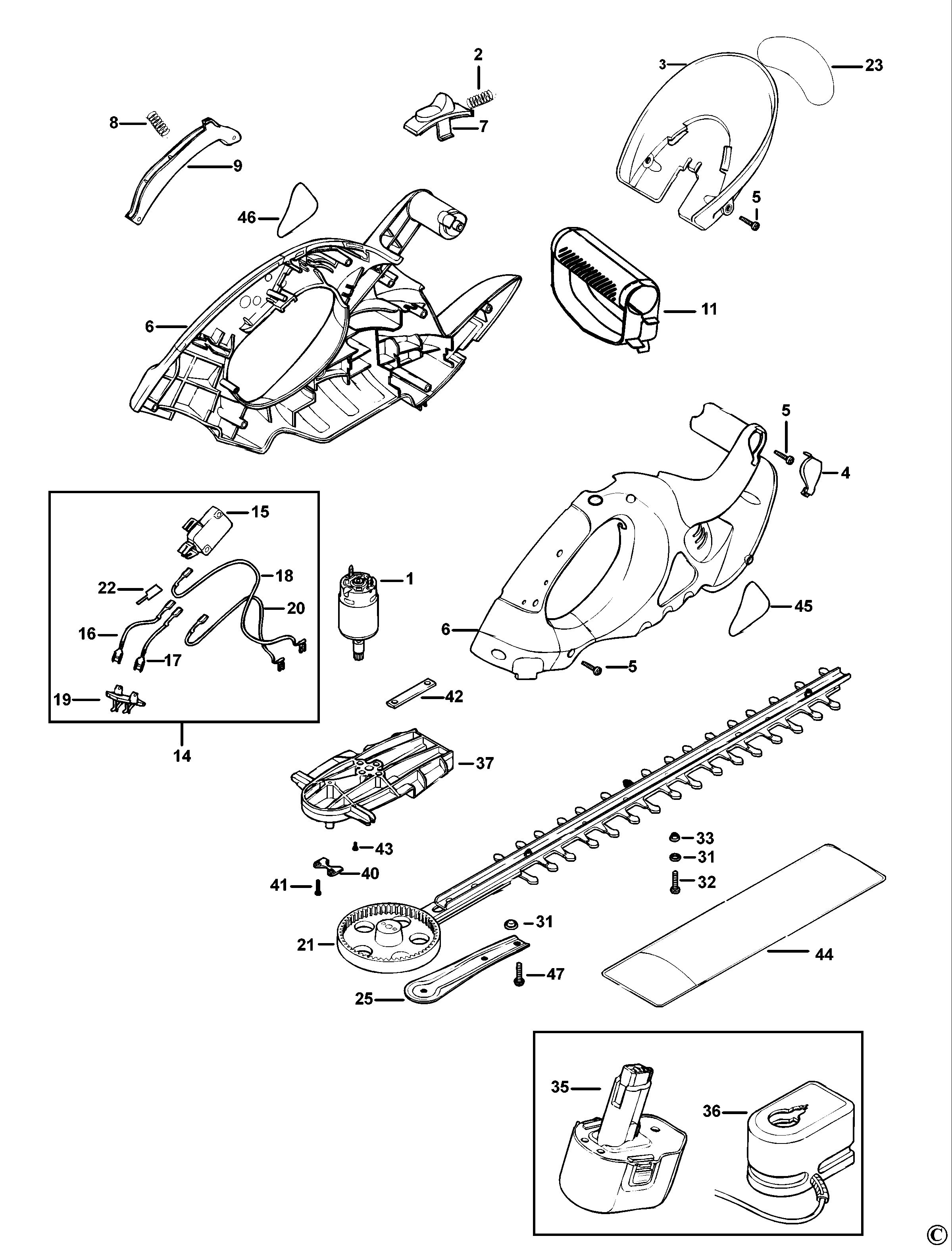 BLACK+DECKER HEDGETRIMMER (Type 1)