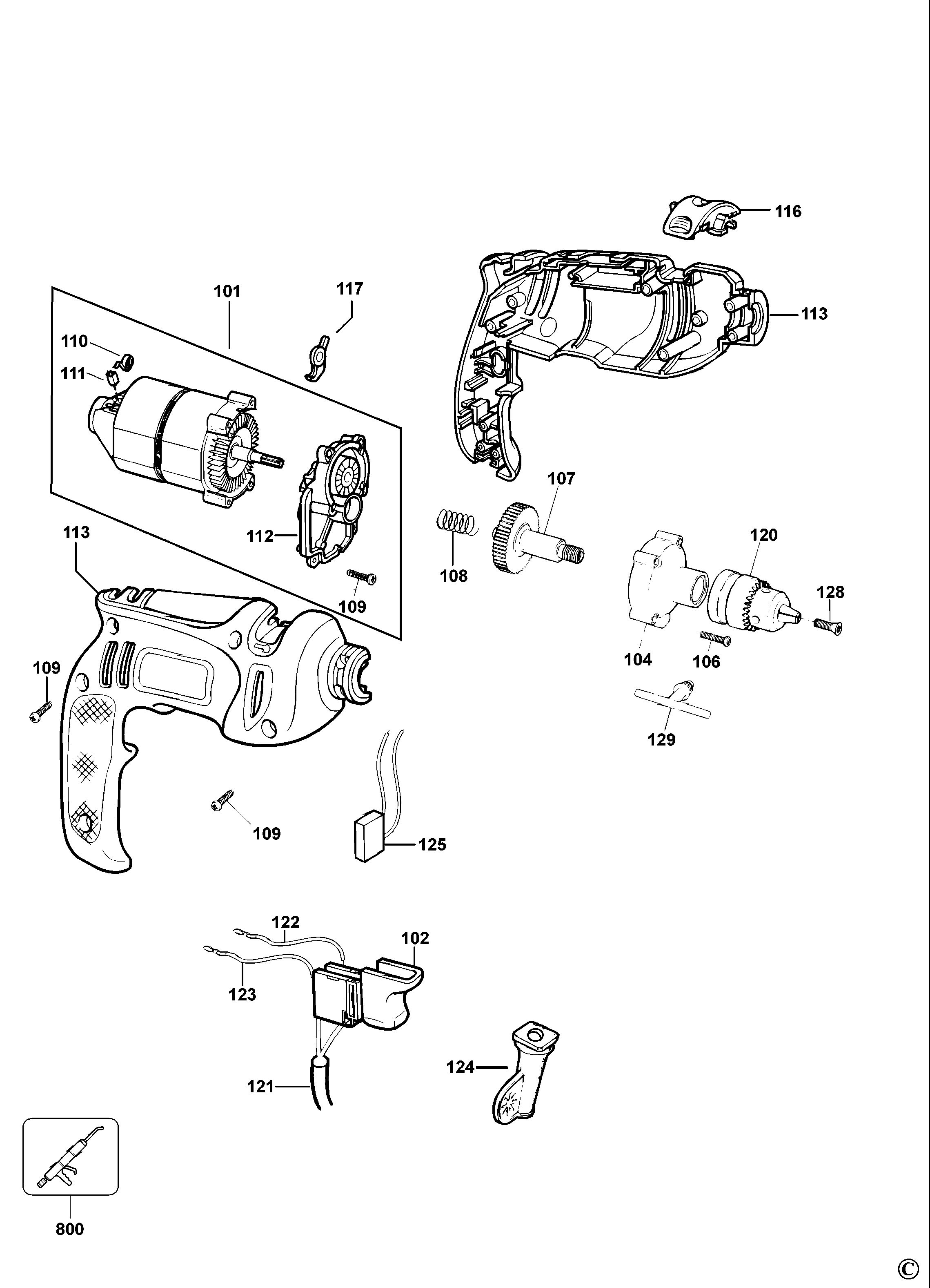 BLACK+DECKER HAMMER DRILL (Type 2)