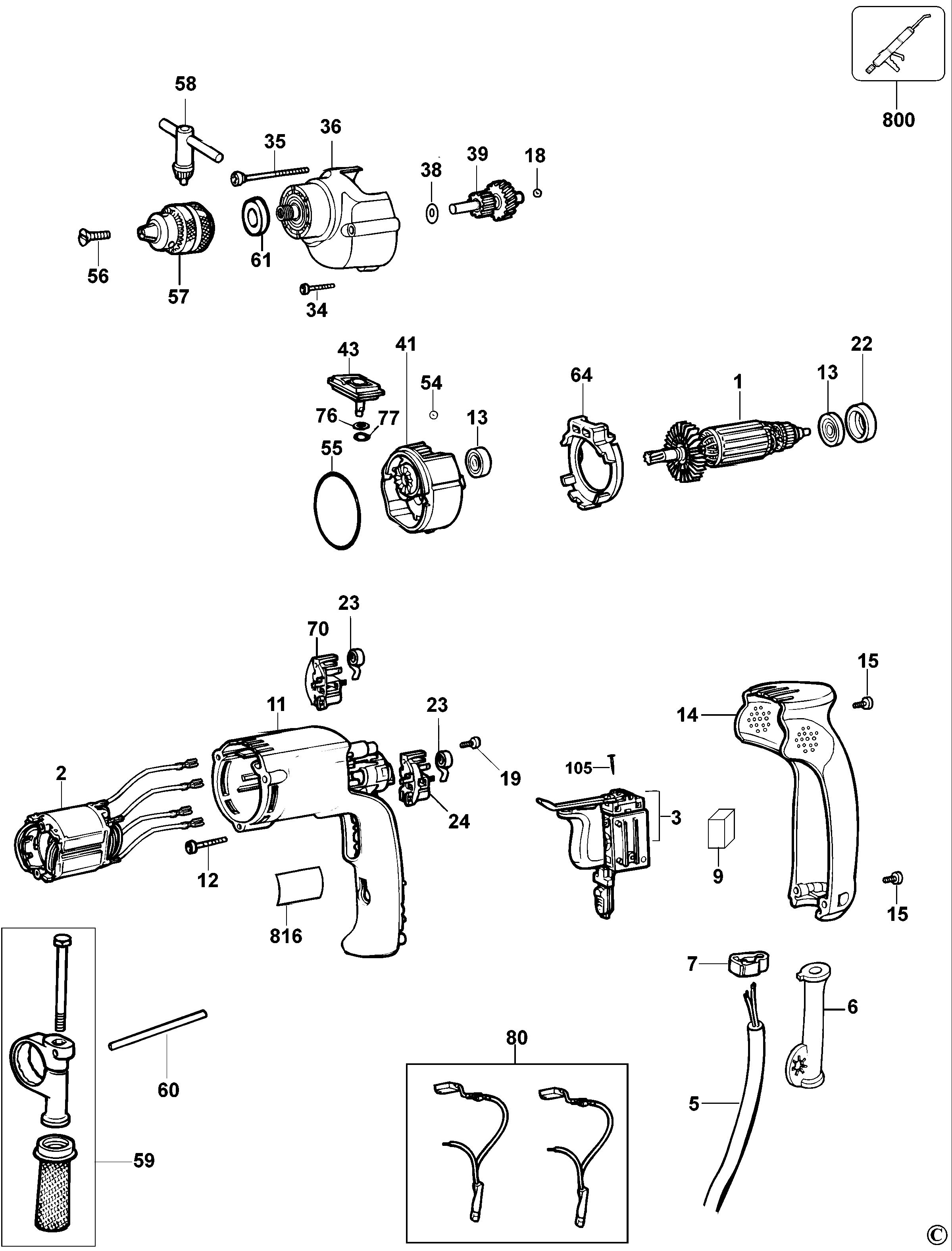 DEWALT DRILL (Type 1)