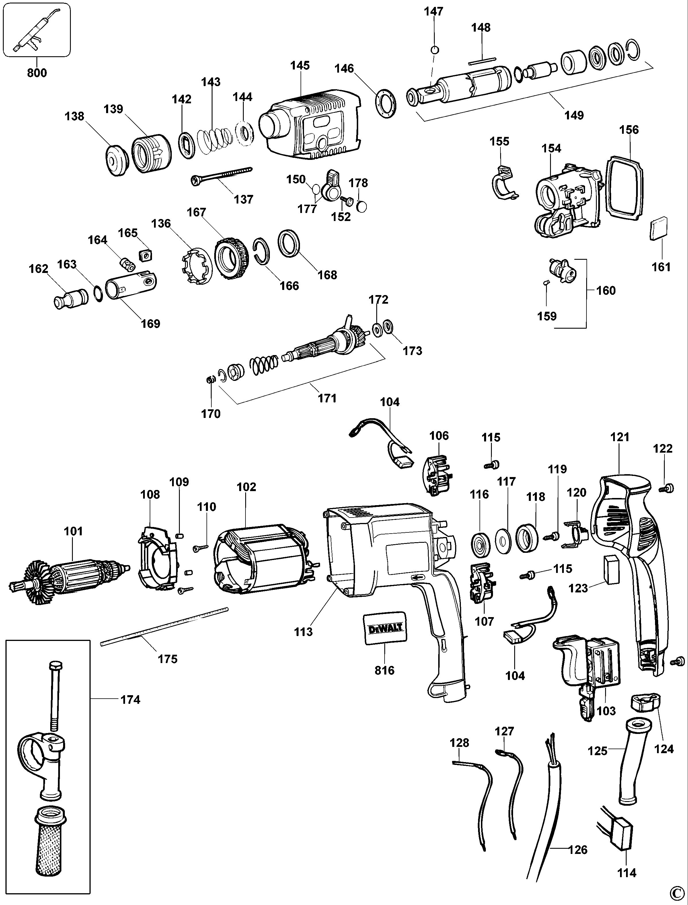 DEWALT ROTARY HAMMER (Type 3)