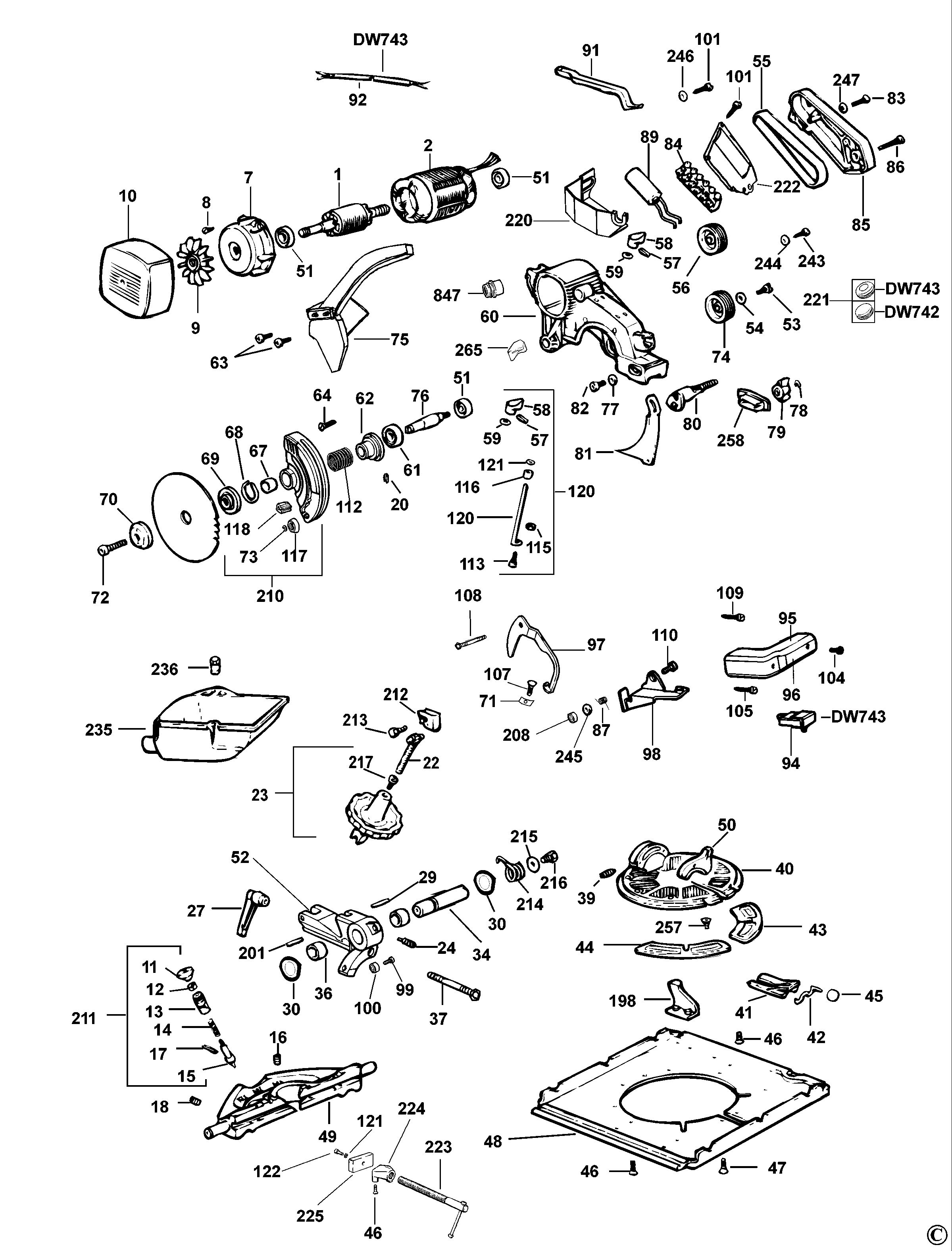 DEWALT COMBINATION SAW (Type 4)