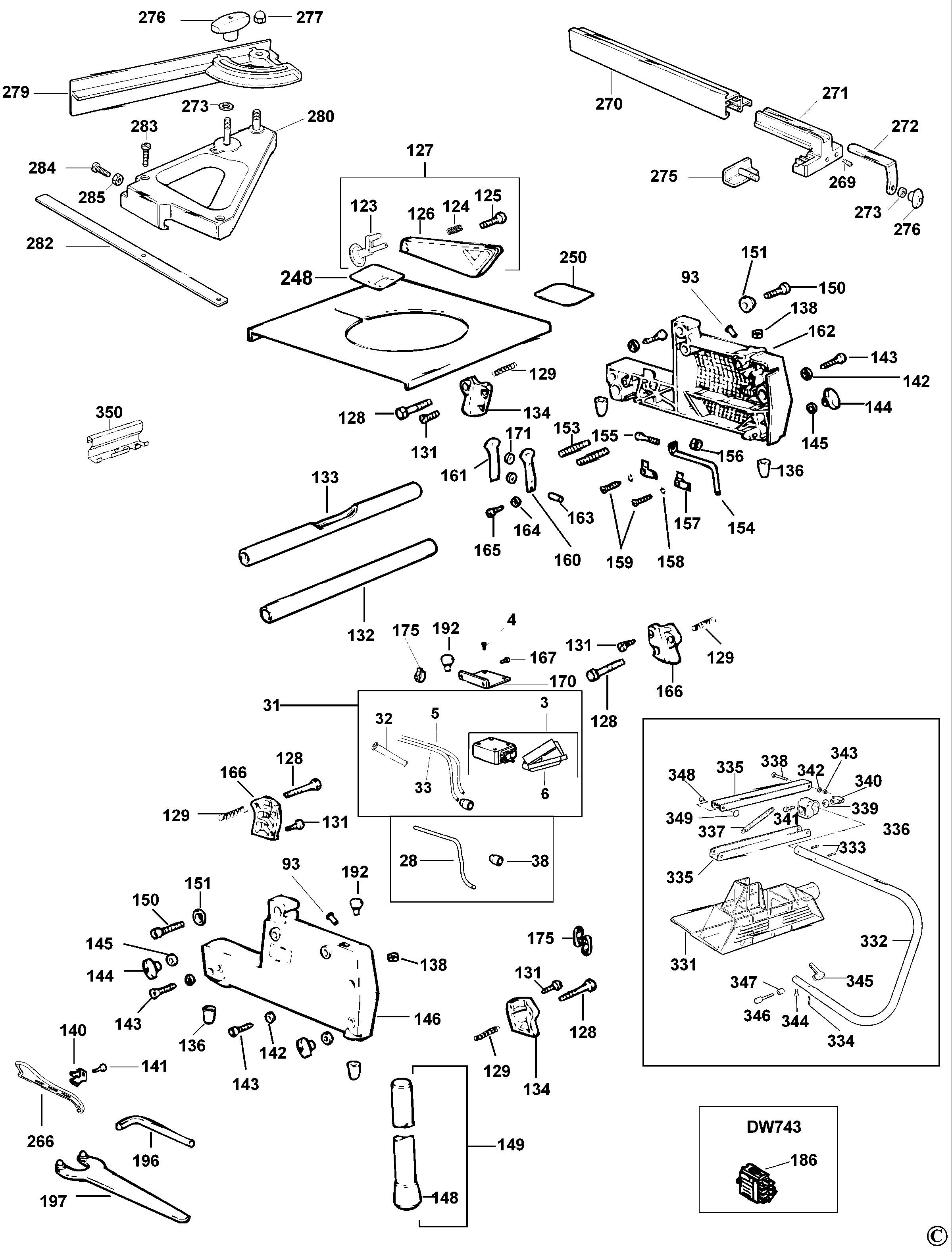 DEWALT COMBINATION SAW (Type 2)