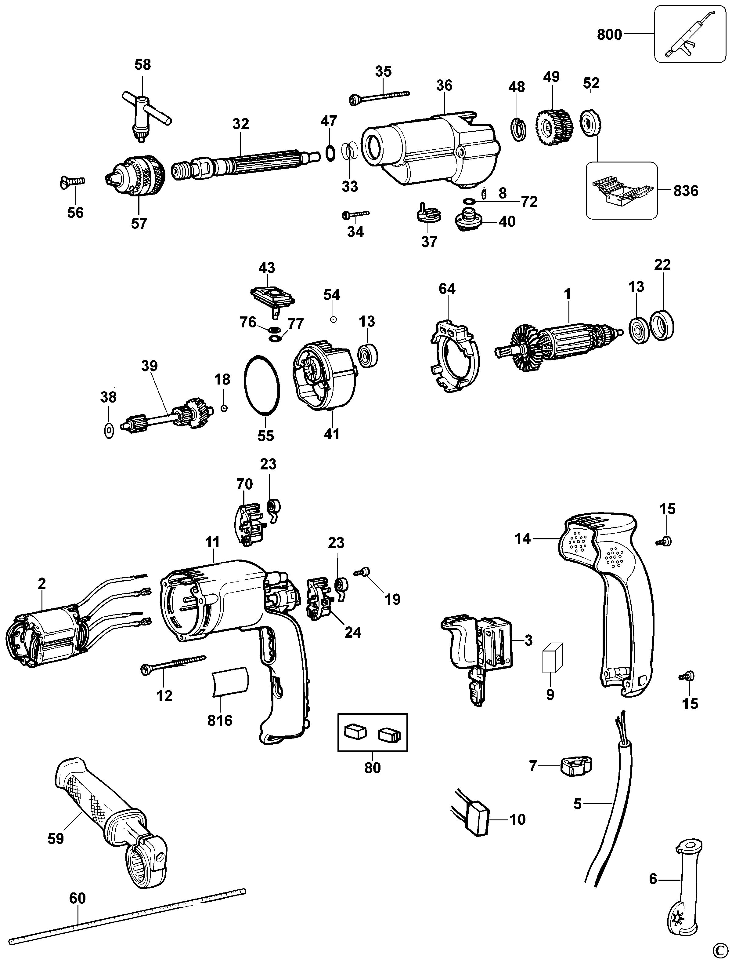 DEWALT HAMMER DRILL (Type 3)