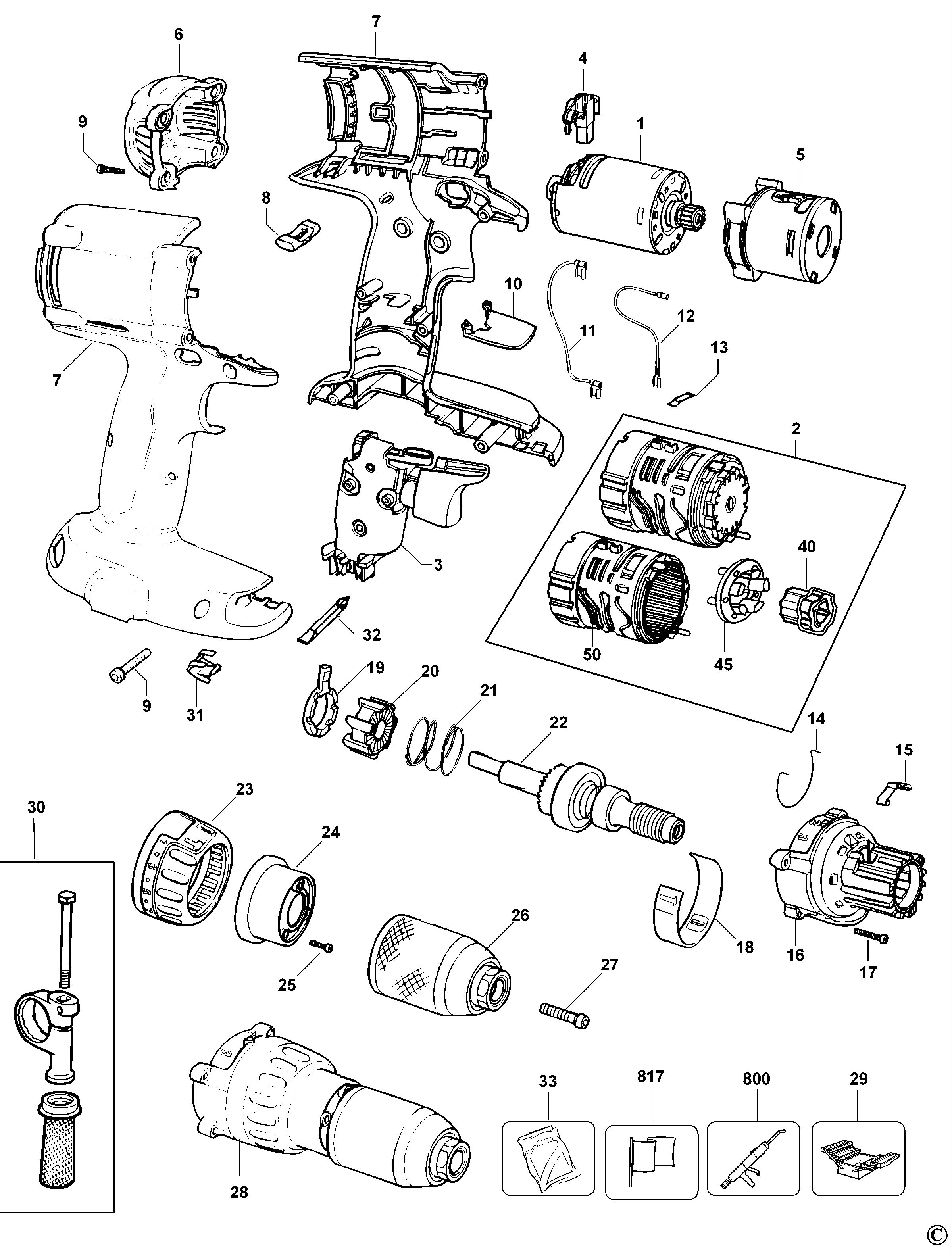 DEWALT CORDLESS DRILL (Type 10)