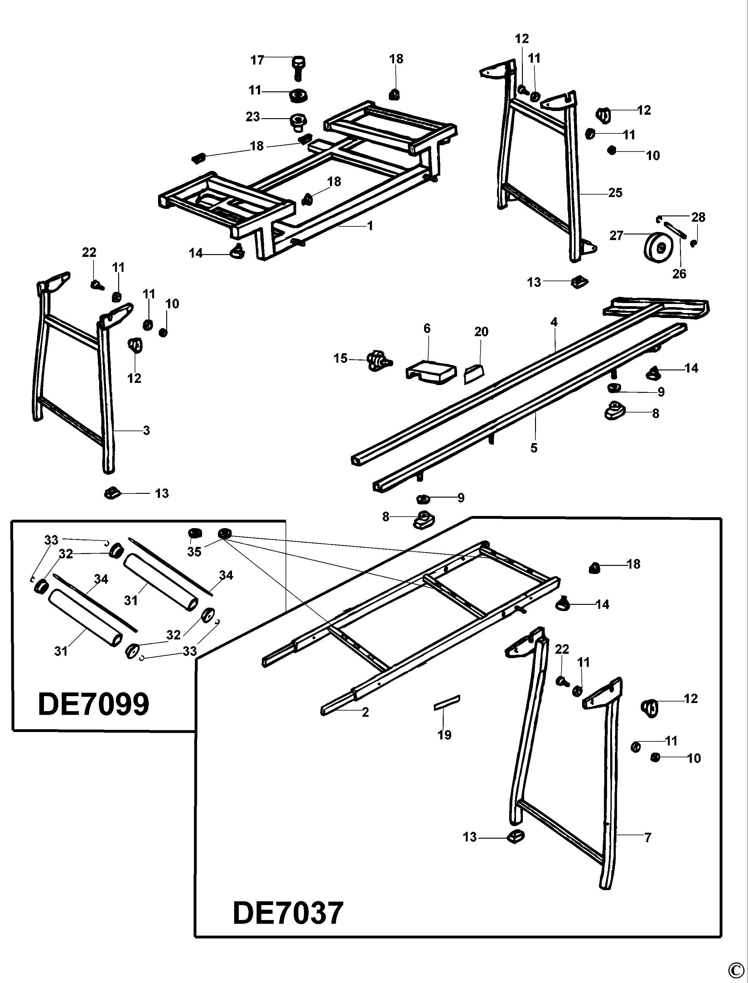 DEWALT EXTENSION TABLE (Type 1)