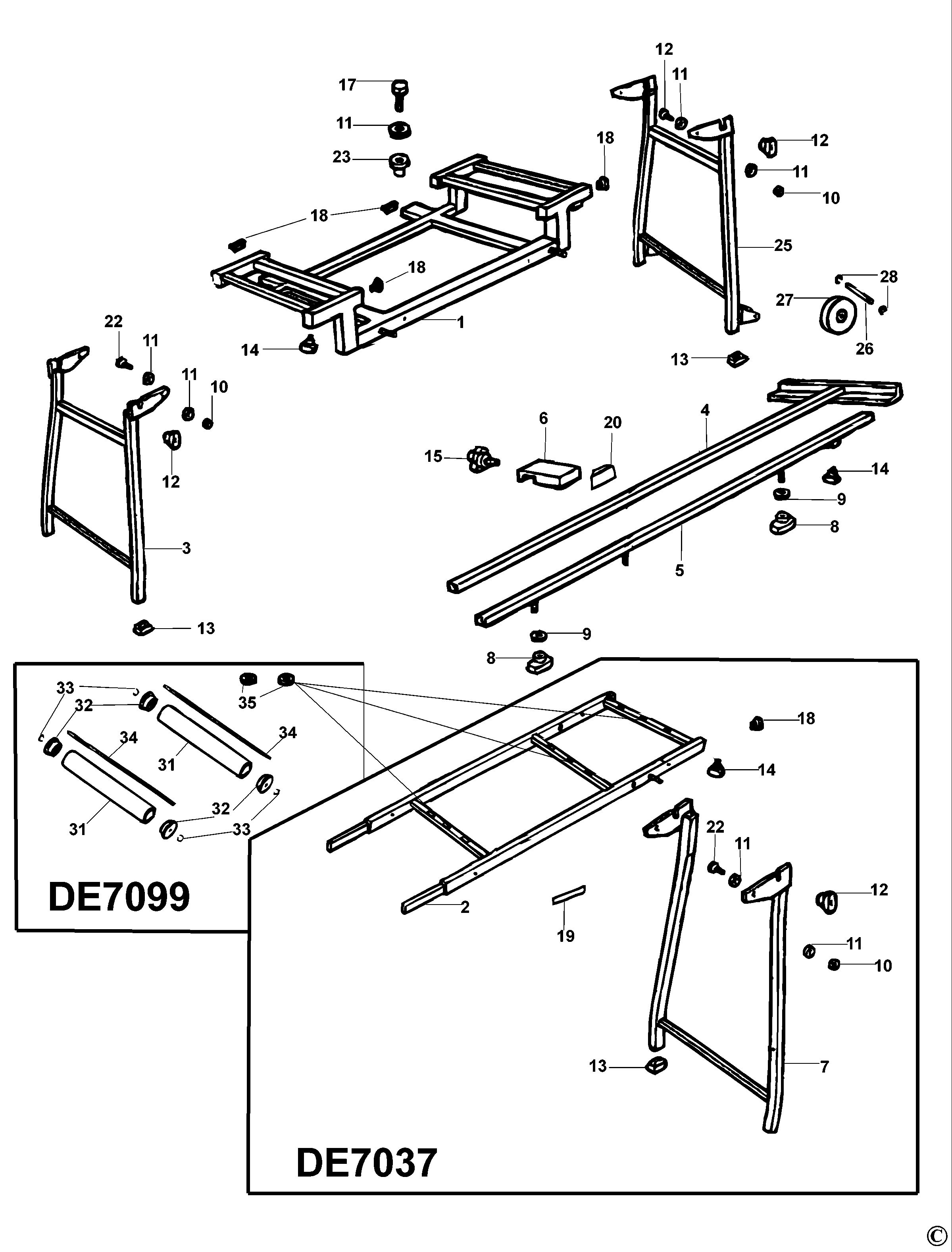 DEWALT EXTENSION TABLE (Type 1)