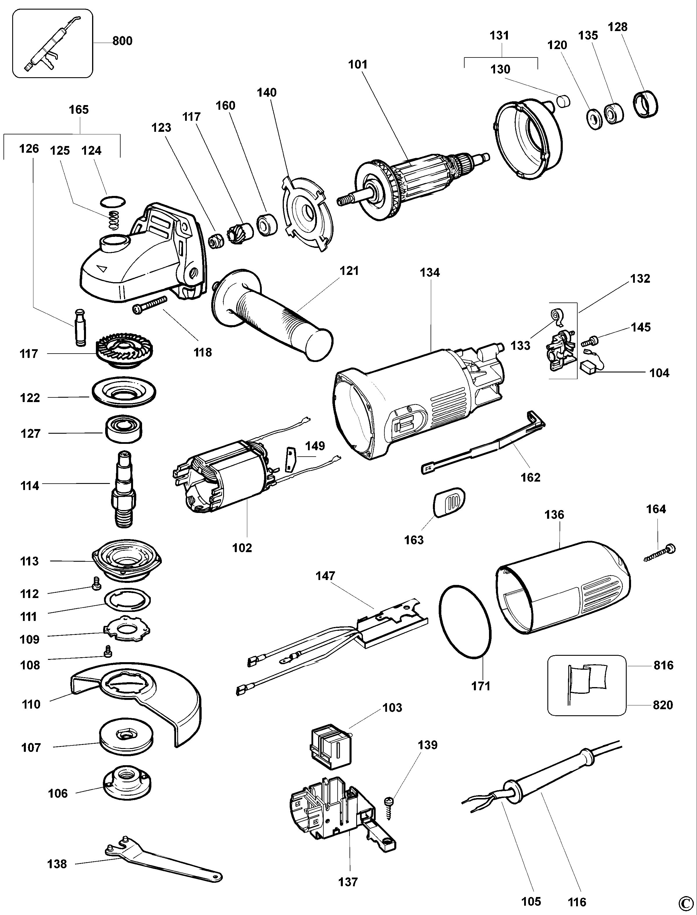 DEWALT ANGLE GRINDER (Type 4)