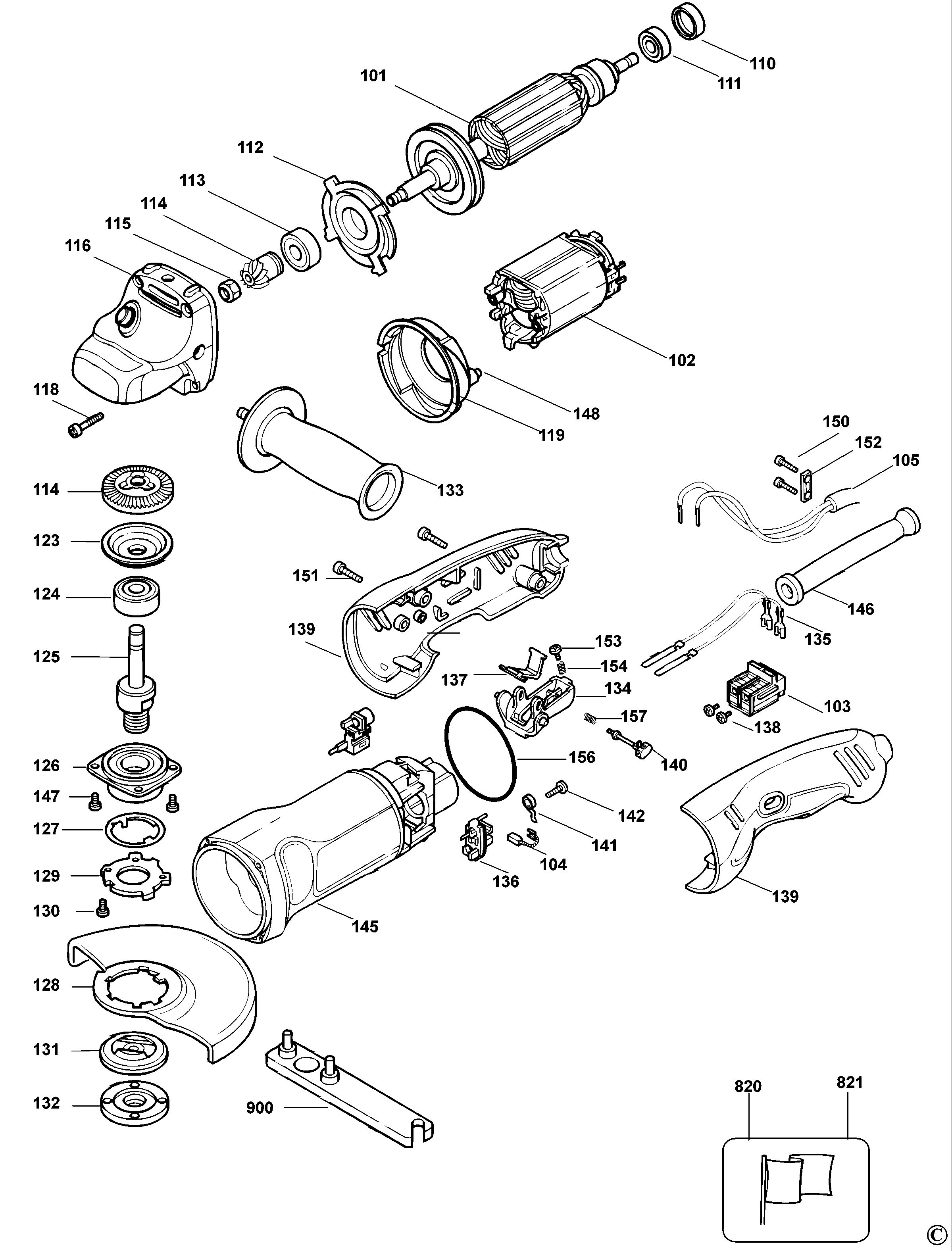 BLACK+DECKER ANGLE GRINDER (Type 2)