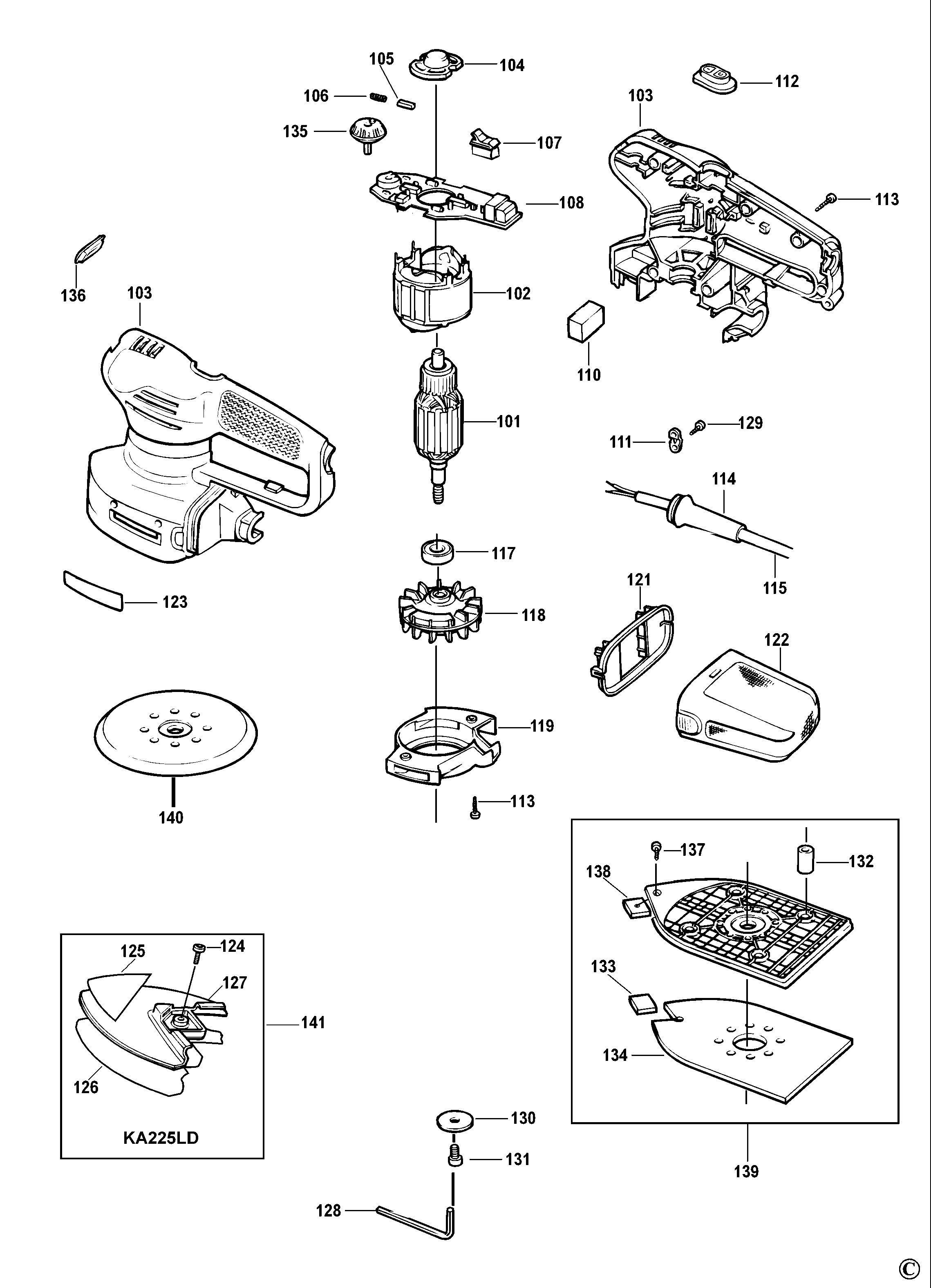 BLACK+DECKER ORBITAL SANDER (Type 1)