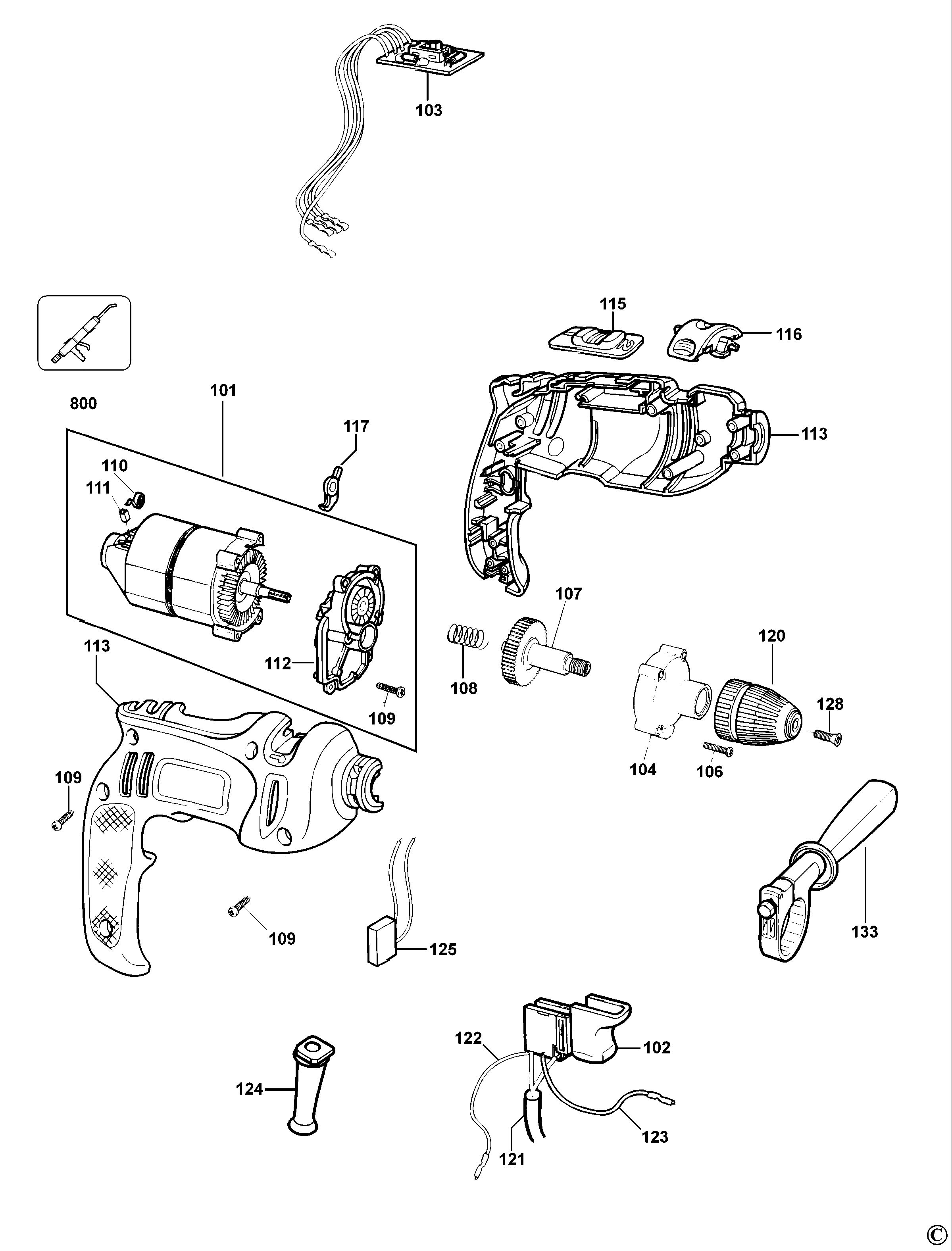 BLACK+DECKER DRILL (Type 1)