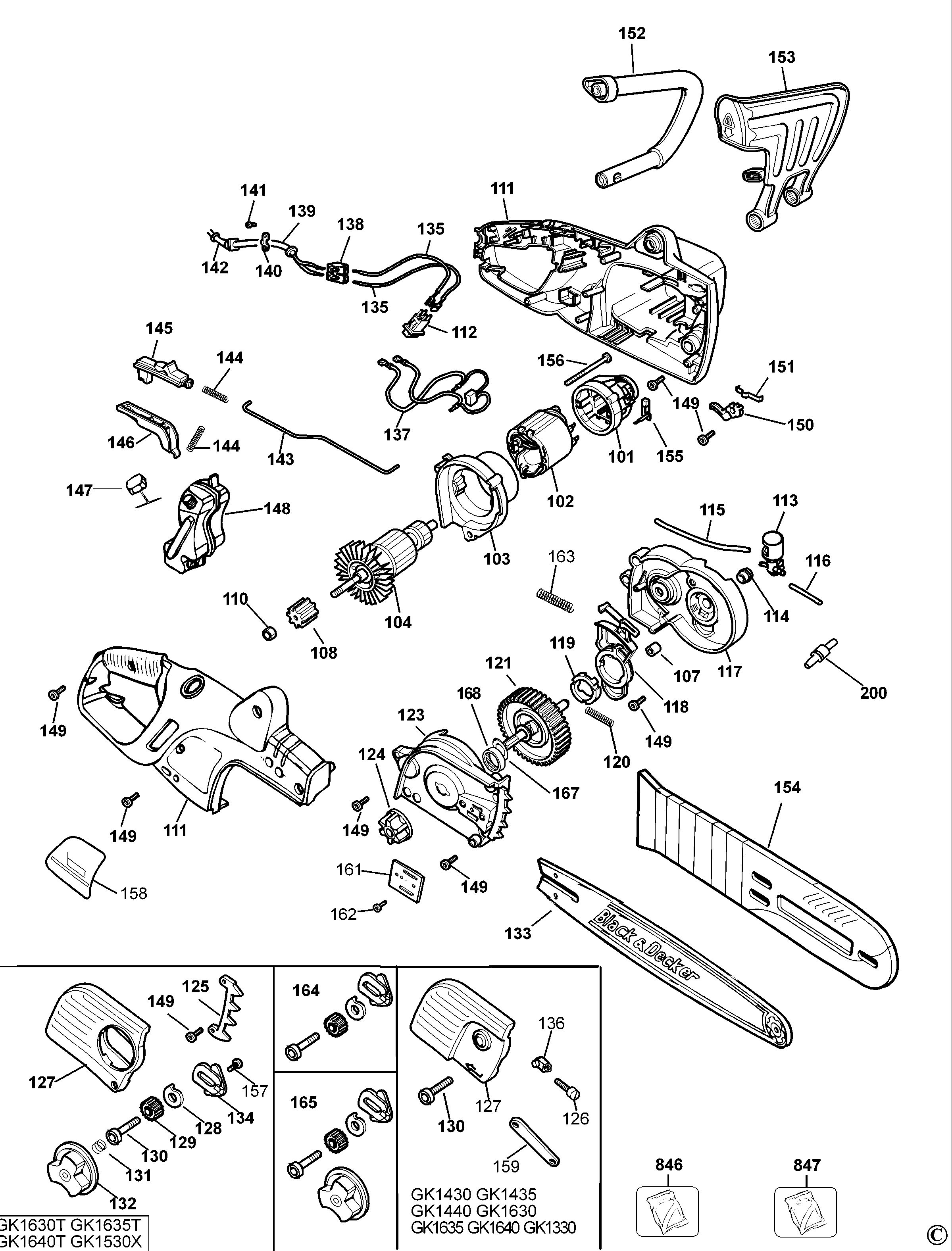 BLACK+DECKER CHAINSAW (Type 4)