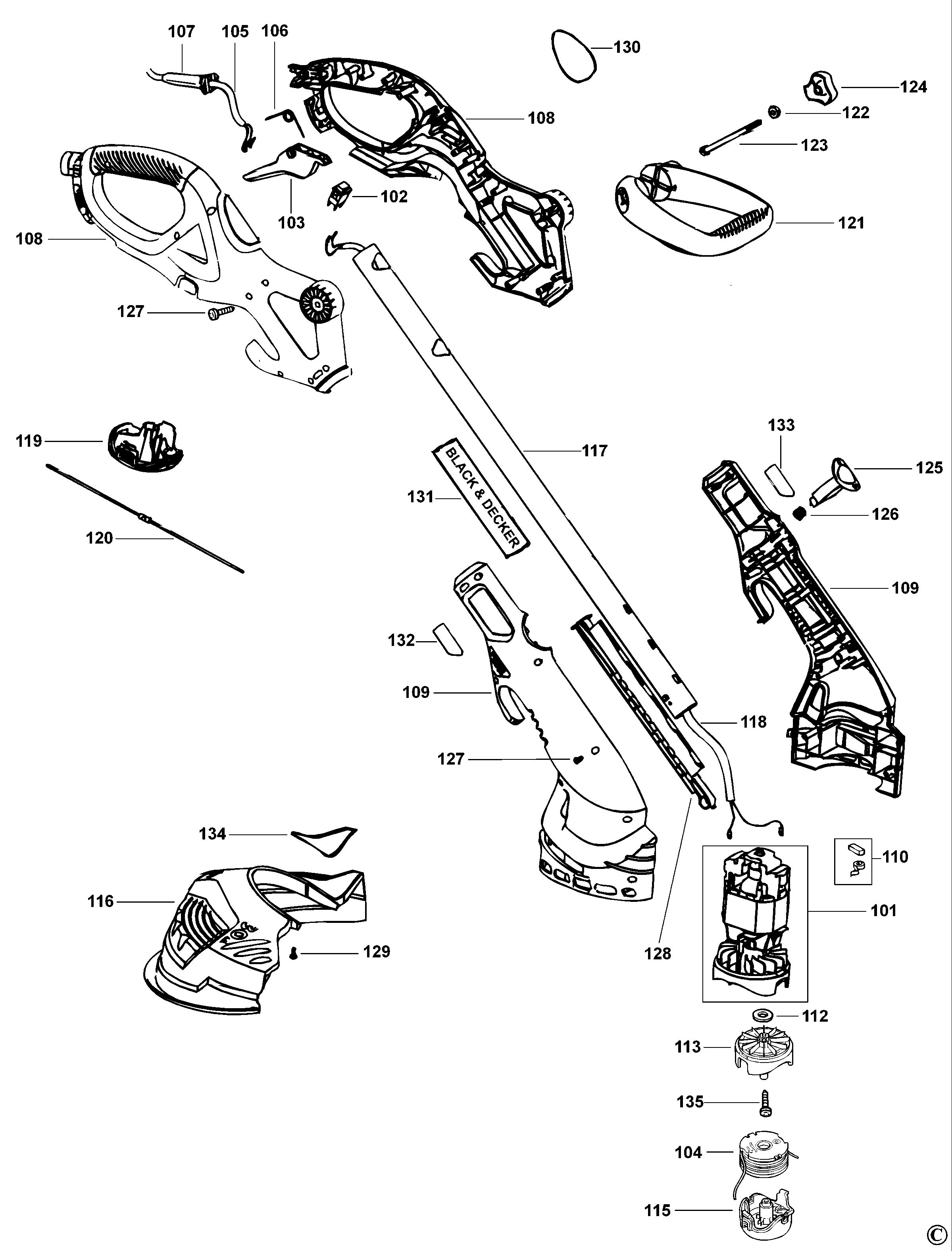 BLACK+DECKER STRING TRIMMER (Type 1)