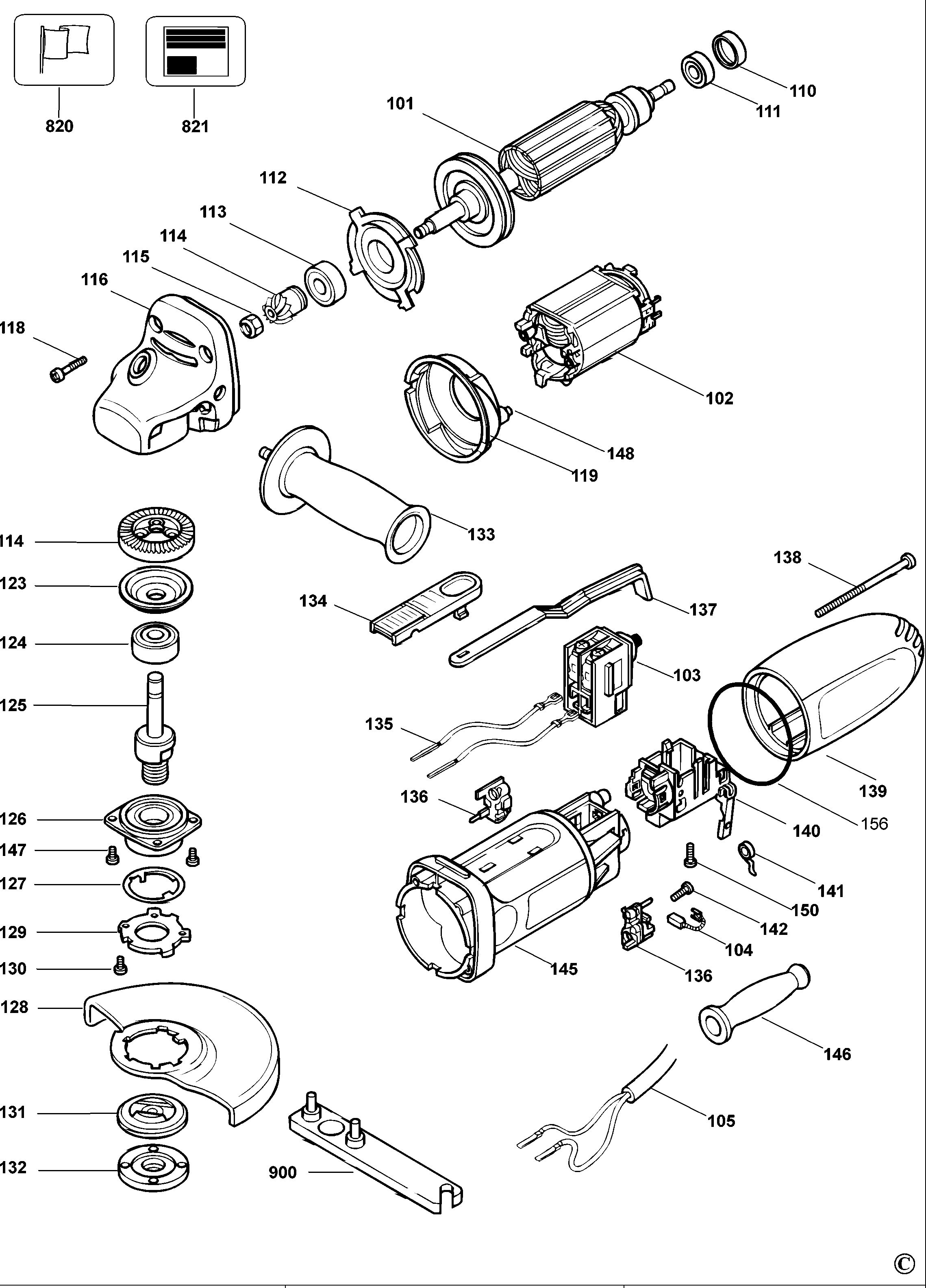 BLACK+DECKER ANGLE GRINDER (Type 2)