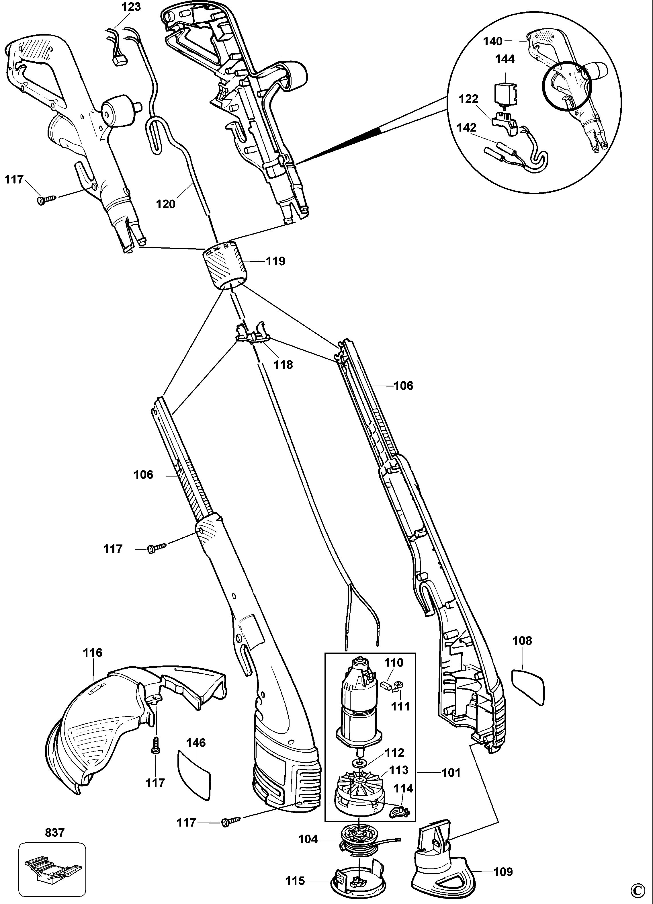 BLACK+DECKER STRING TRIMMER (Type 5)