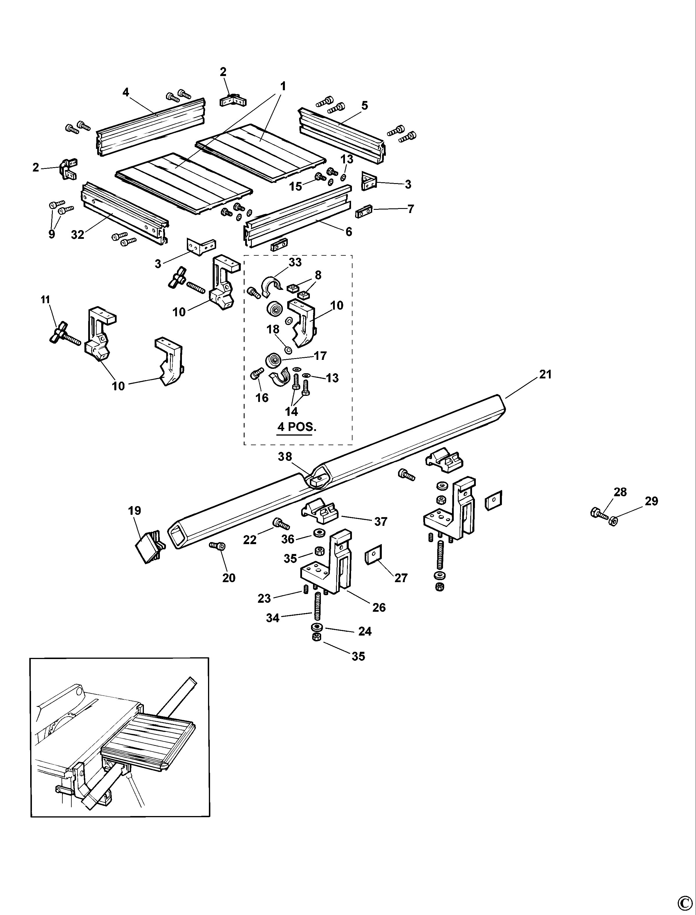 DEWALT SLIDING TABLE (Type 1)