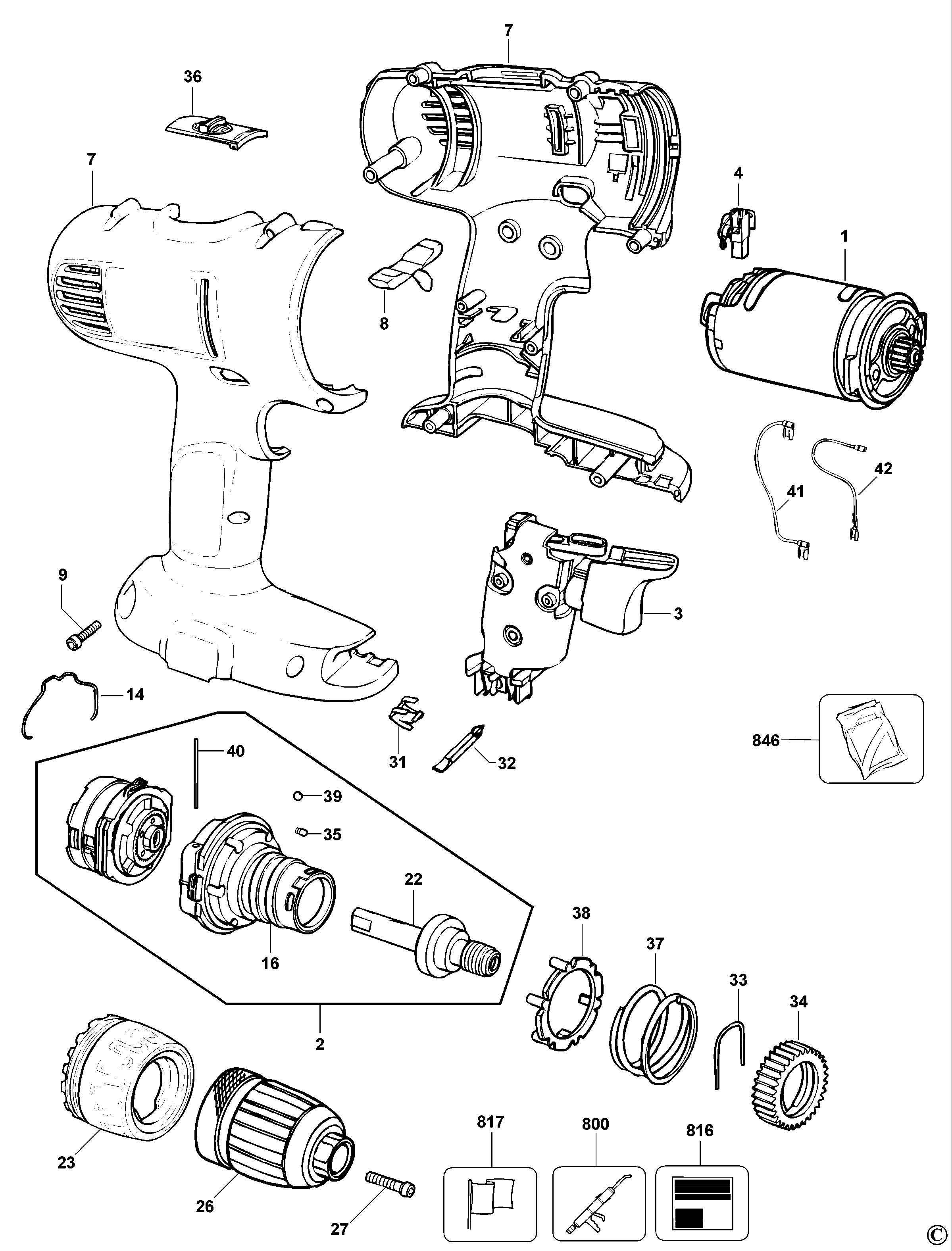 DEWALT CORDLESS DRILL (Type 11)