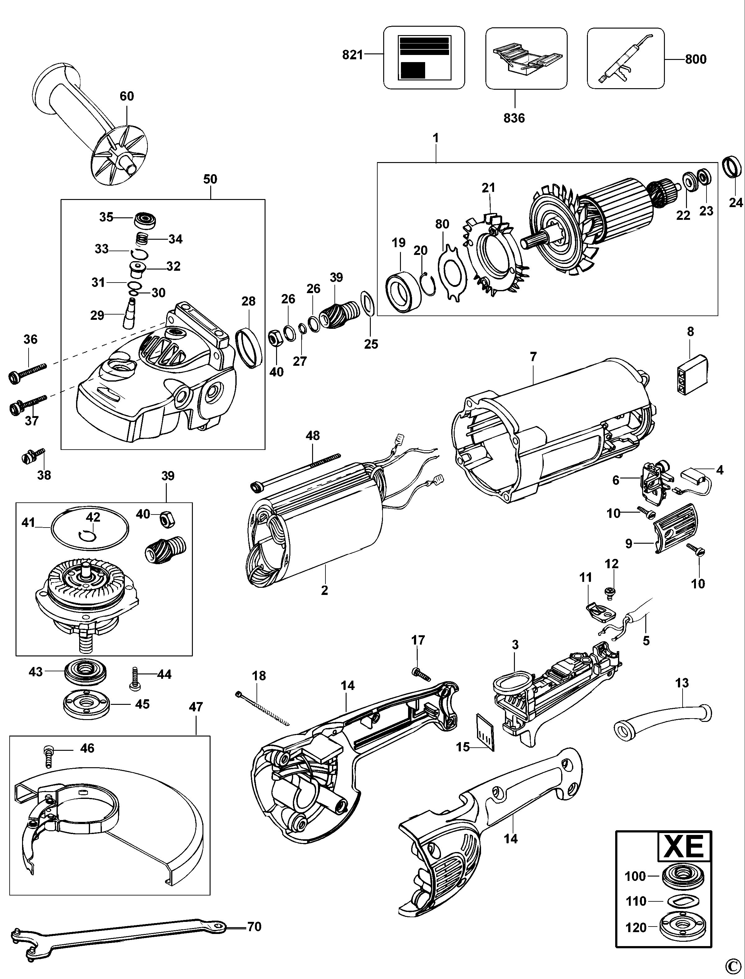 DEWALT ANGLE GRINDER (Type 1)