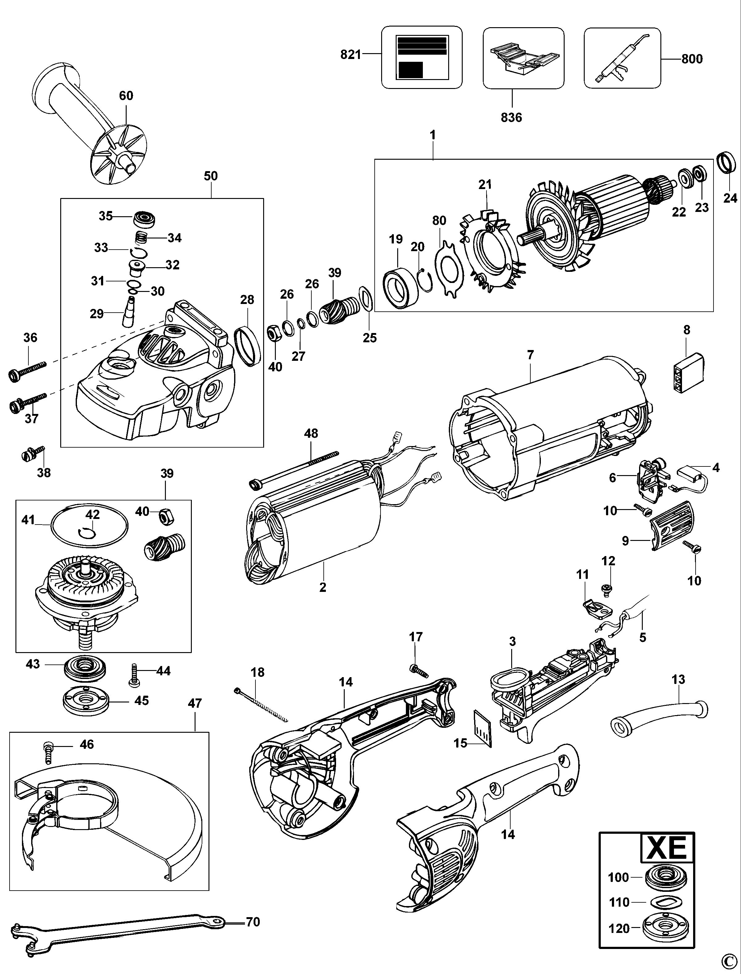 DEWALT ANGLE GRINDER (Type 1)
