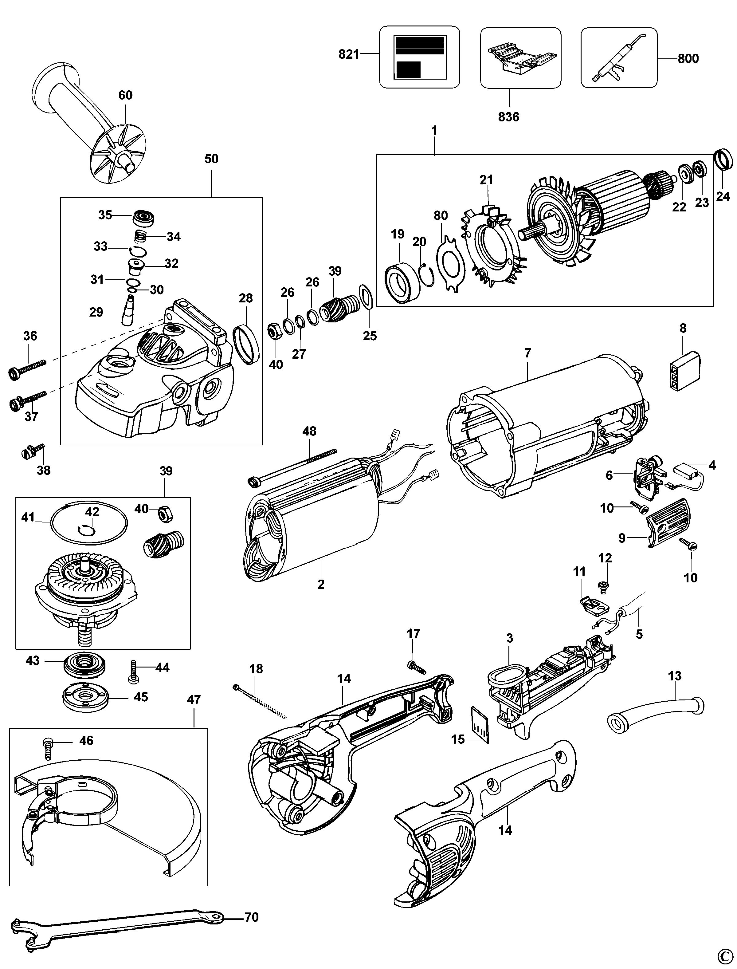 DEWALT ANGLE GRINDER (Type 1)