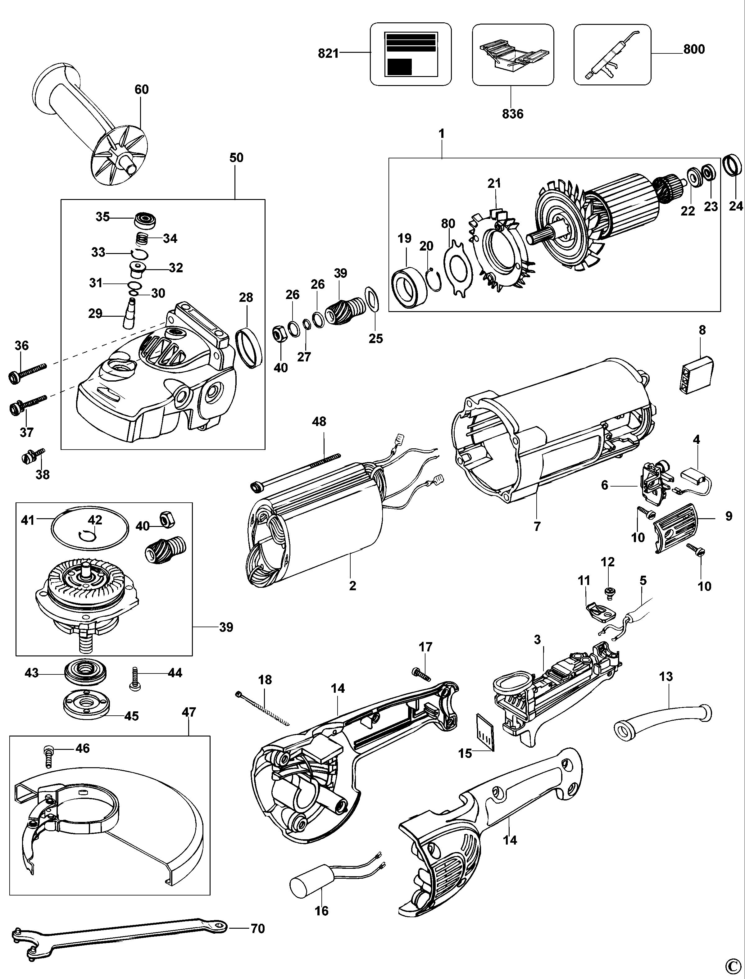 DEWALT ANGLE GRINDER (Type 1)
