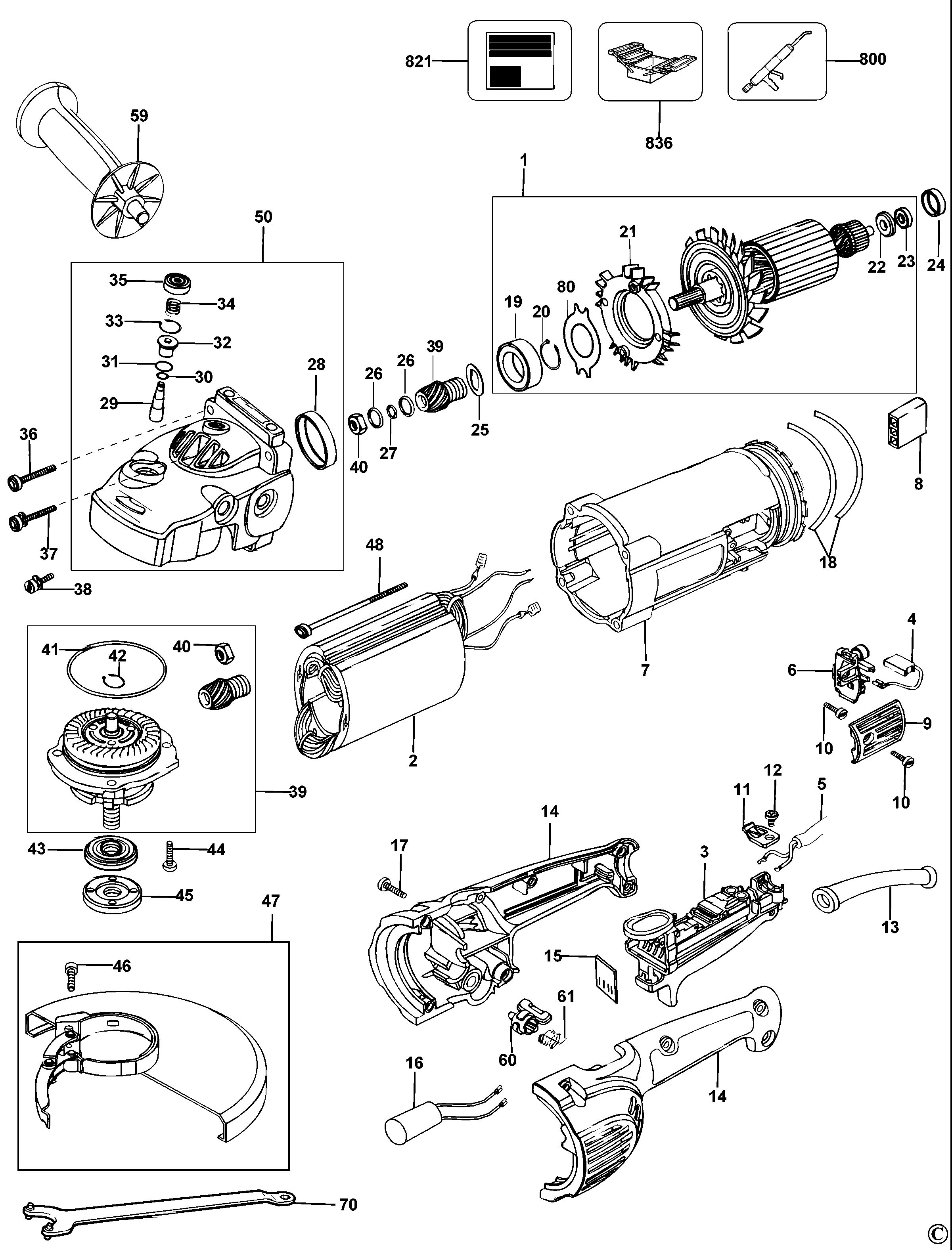 DEWALT ANGLE GRINDER (Type 1)