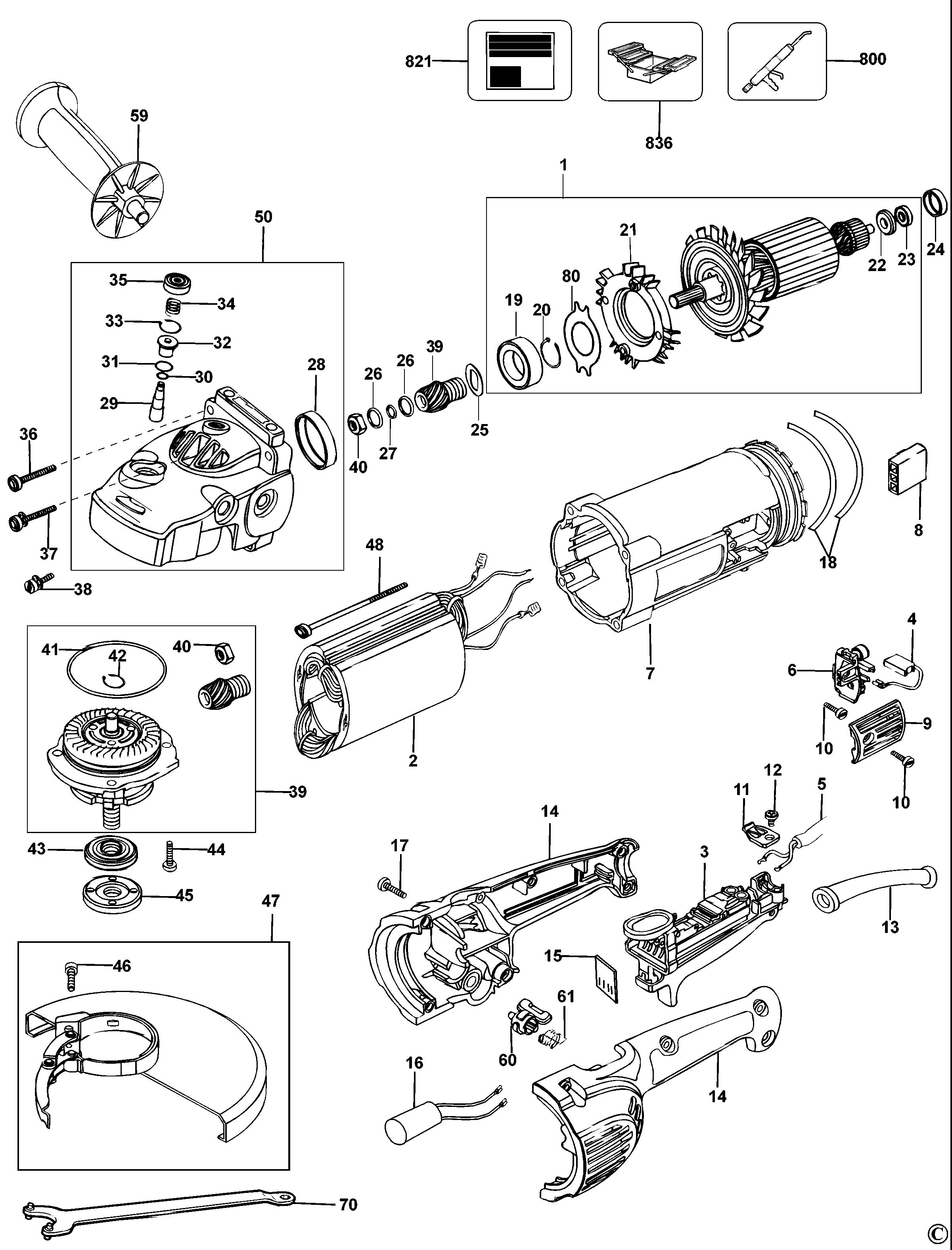 DEWALT ANGLE GRINDER (Type 1)
