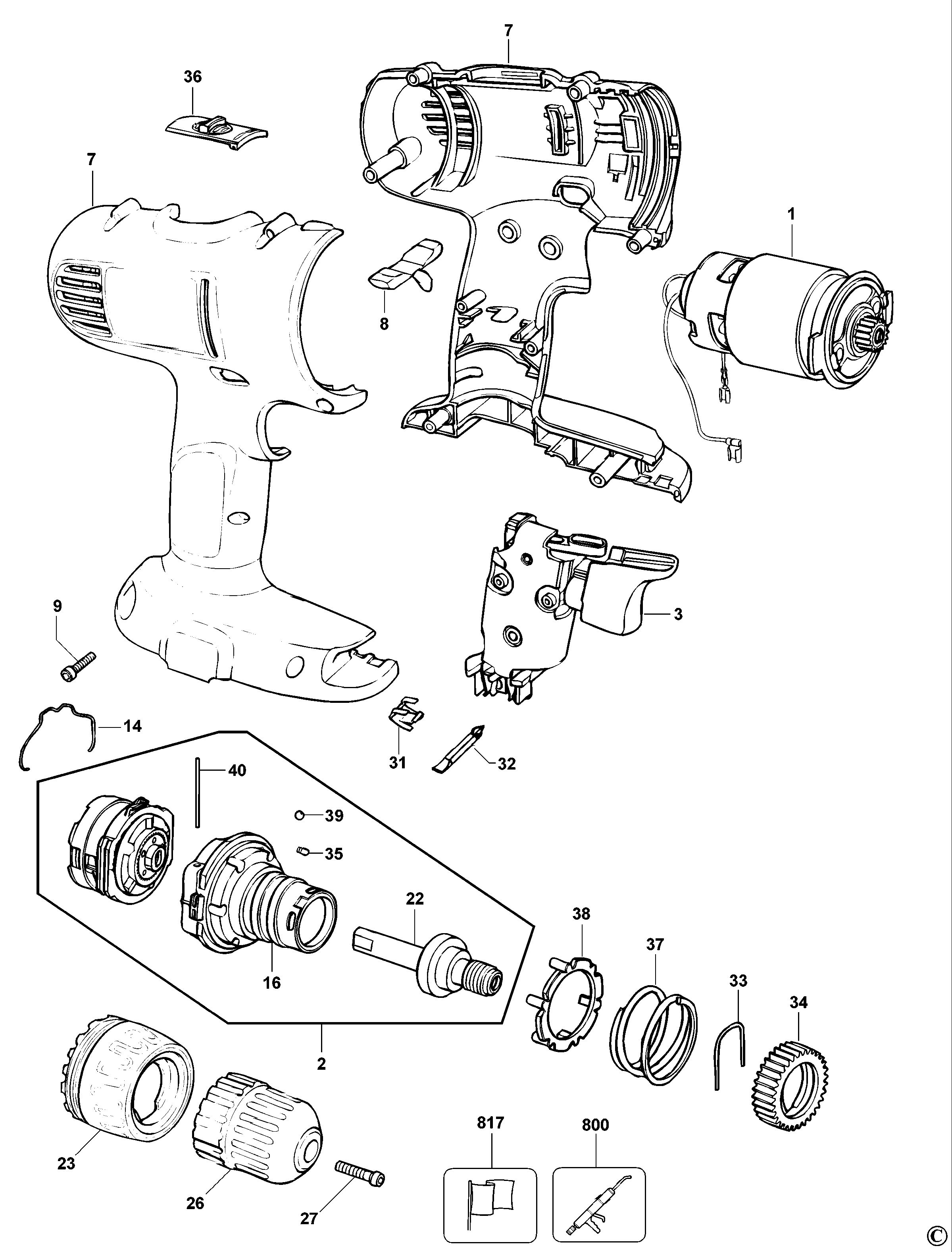 DEWALT CORDLESS DRILL (Type 11)