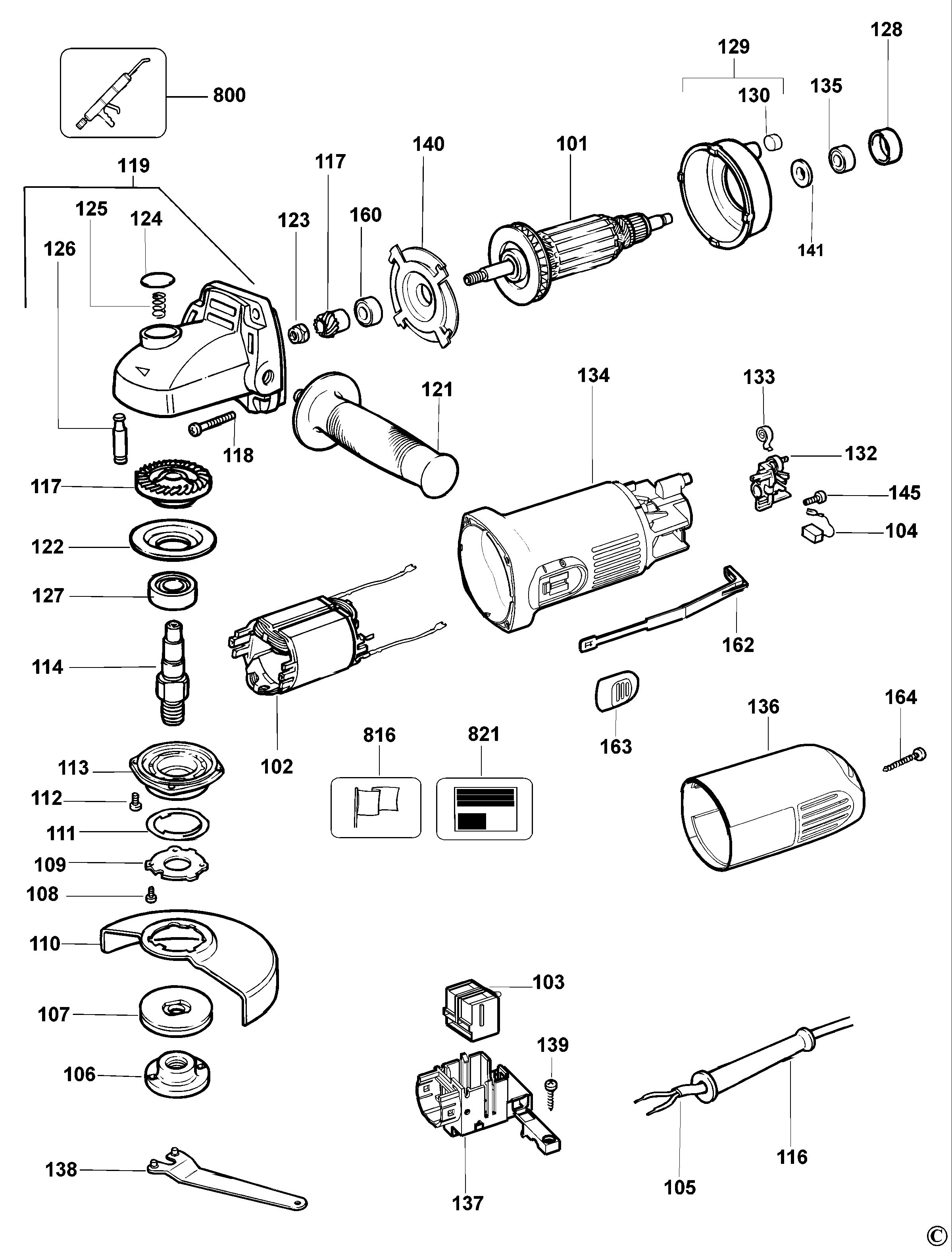 DEWALT ANGLE GRINDER (Type 4)