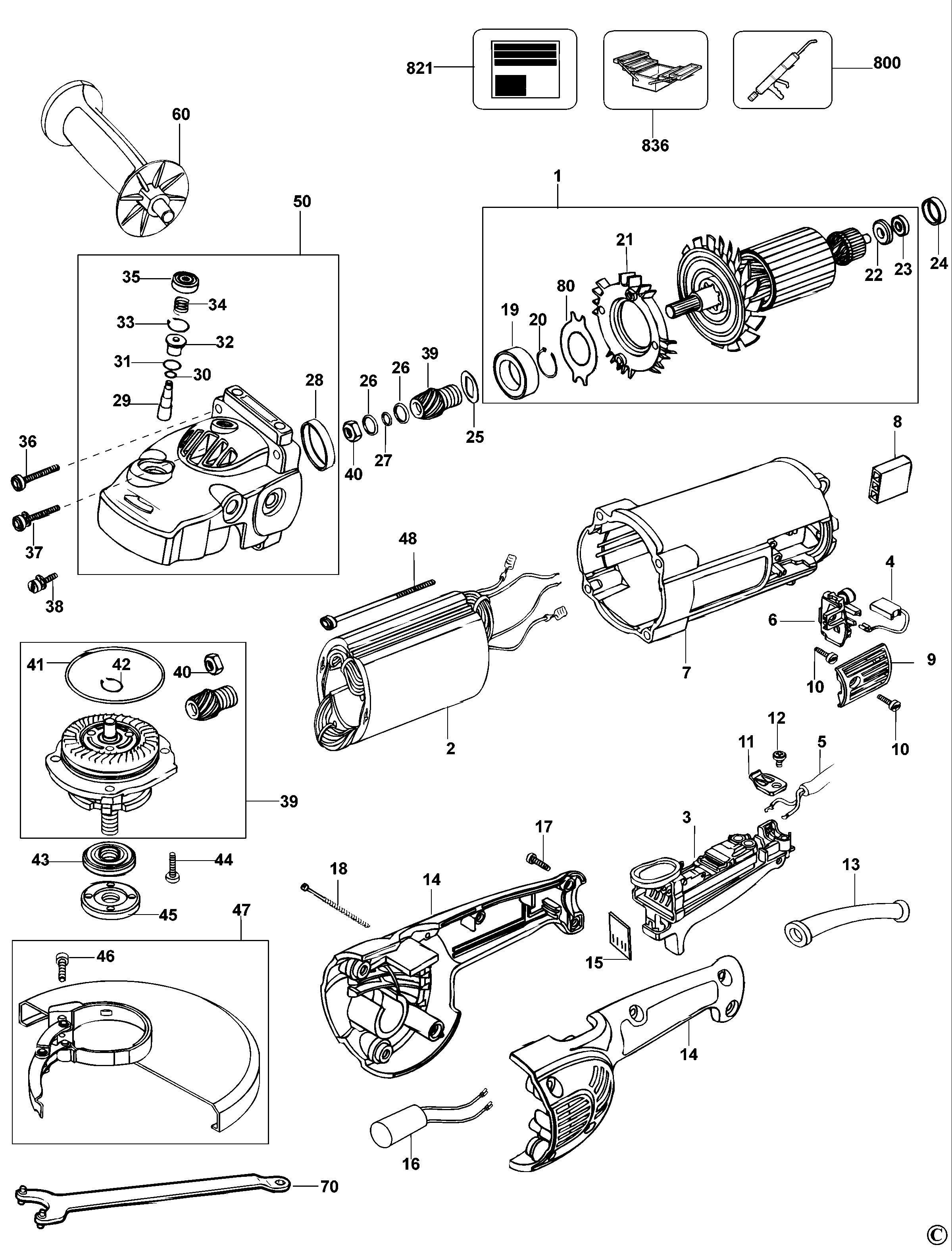 DEWALT ANGLE GRINDER (Type 1)