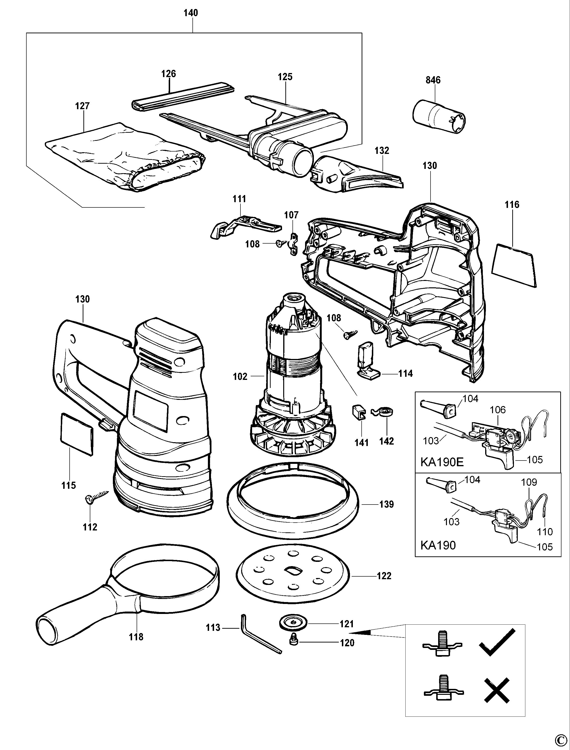 BLACK+DECKER RANDOM ORBIT SANDER (Type 2)