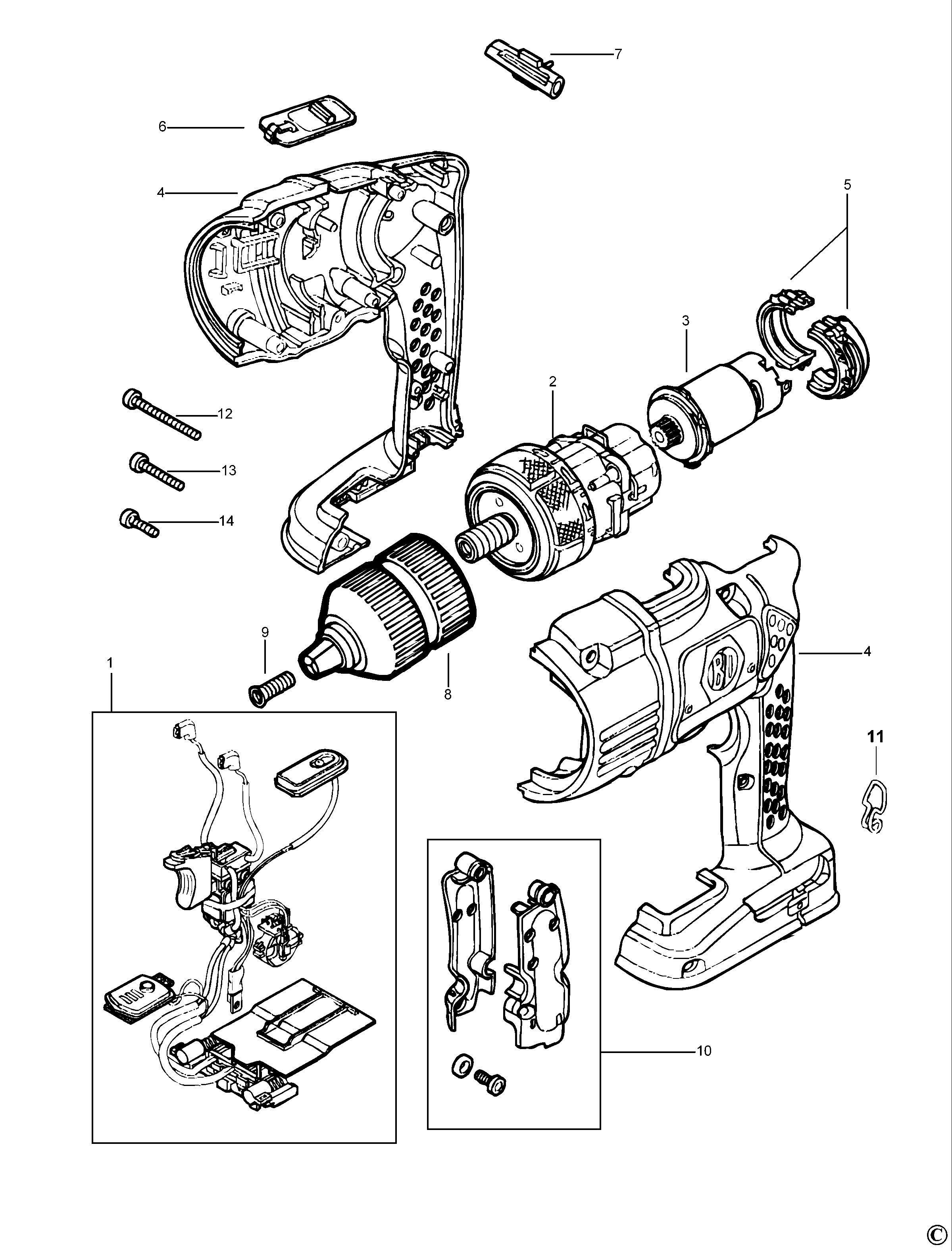 BLACK+DECKER CORDLESS DRILL (Type 1)