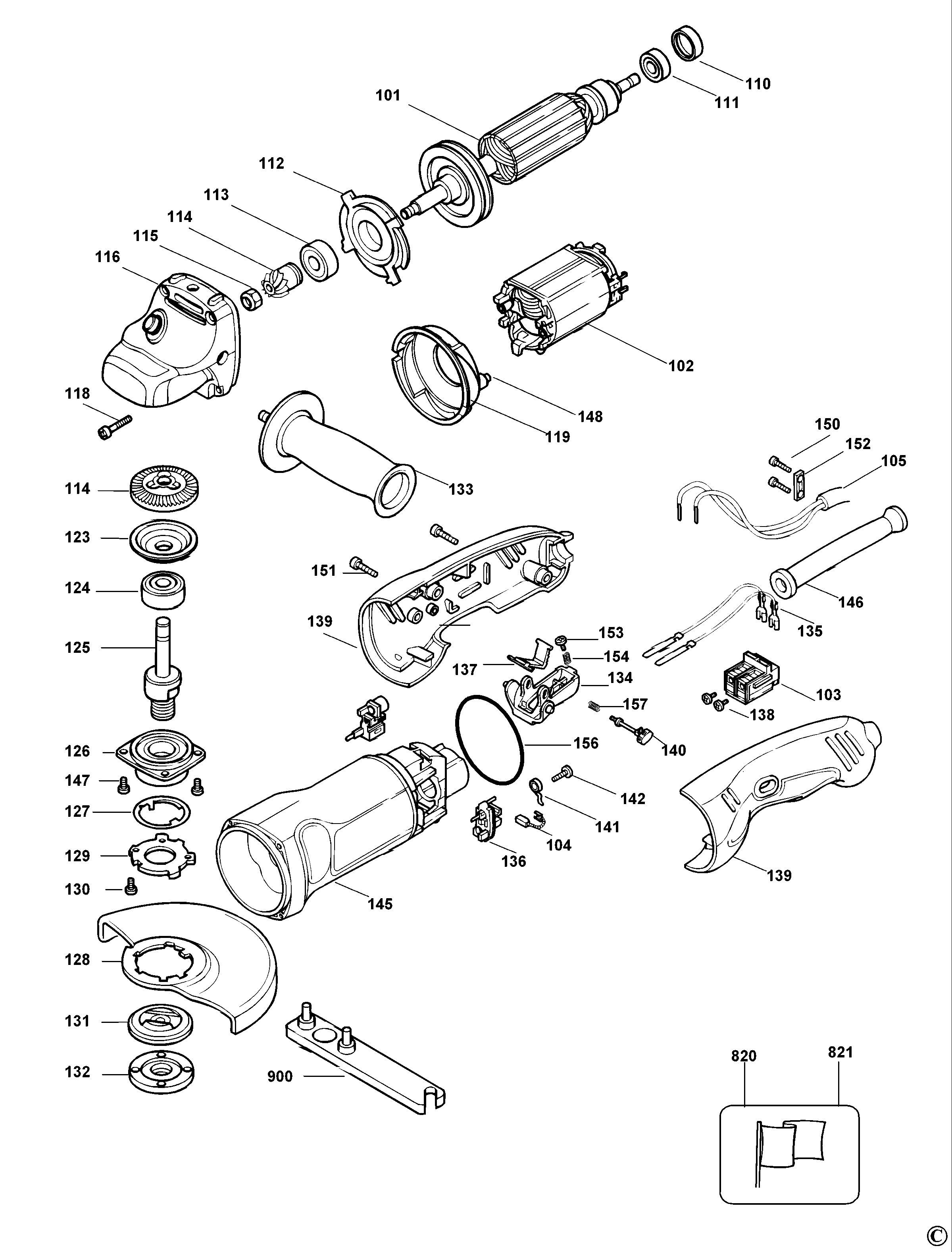 BLACK+DECKER ANGLE GRINDER (Type 3)