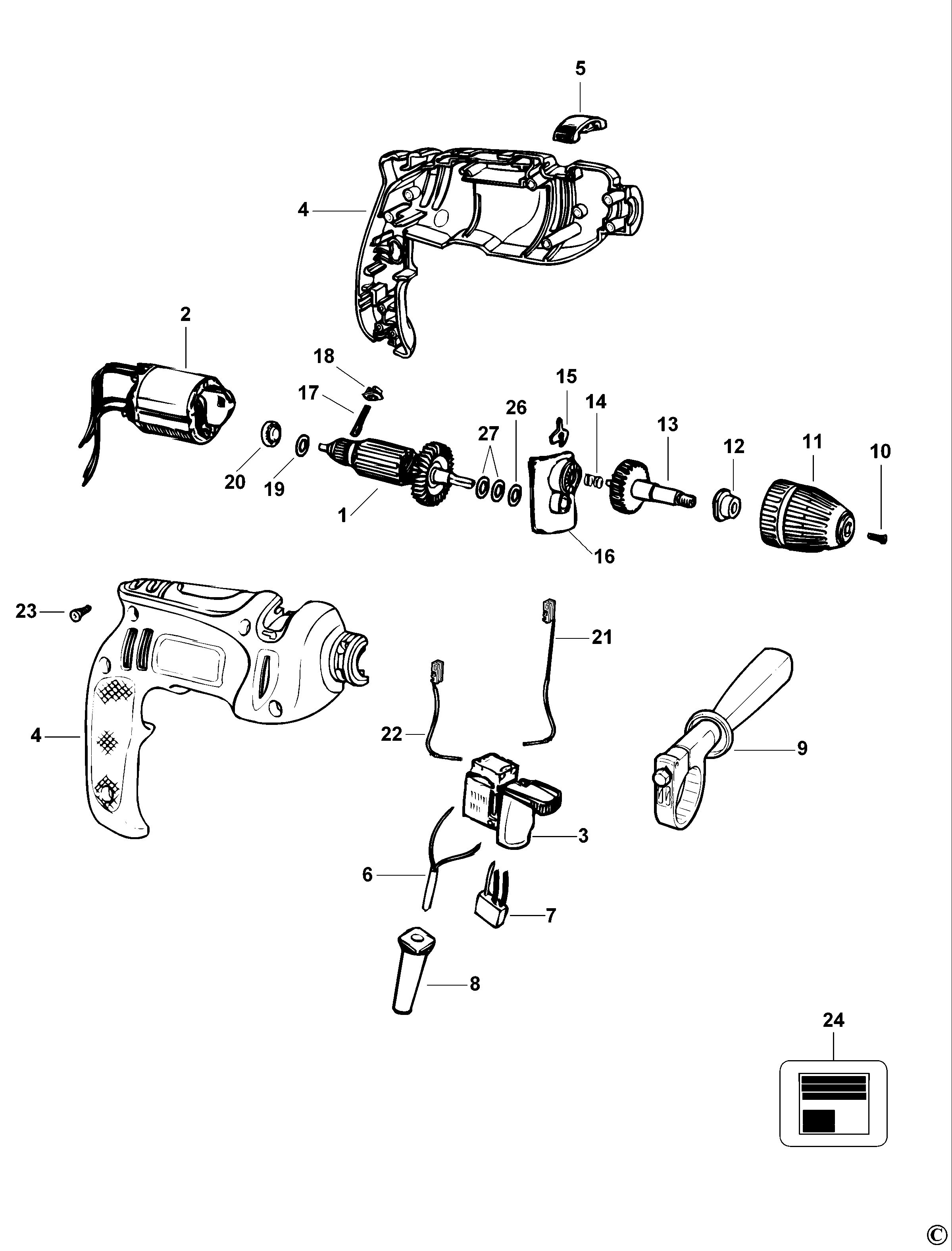 BLACK+DECKER HAMMER DRILL (Type 4)