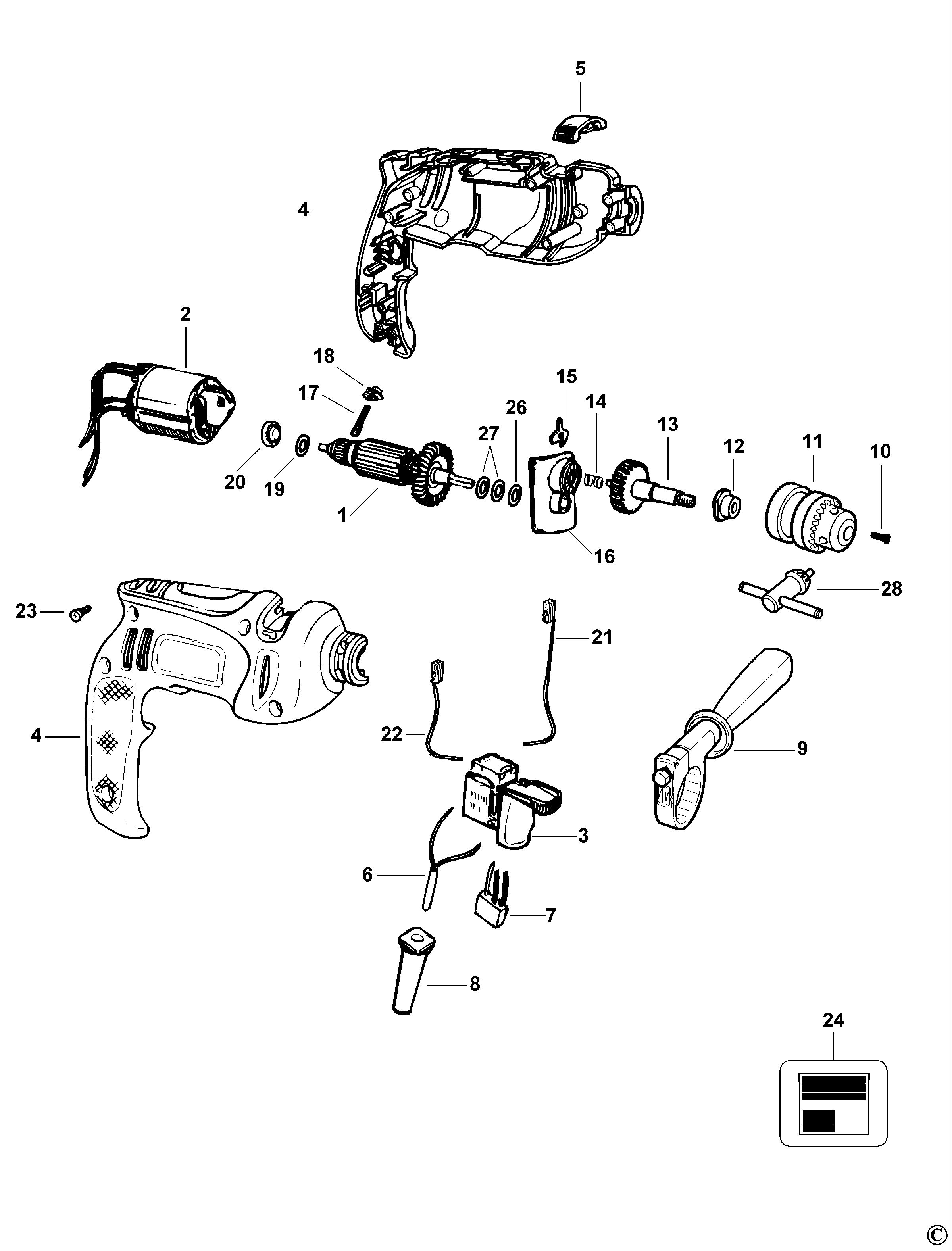 BLACK+DECKER HAMMER DRILL (Type 4)