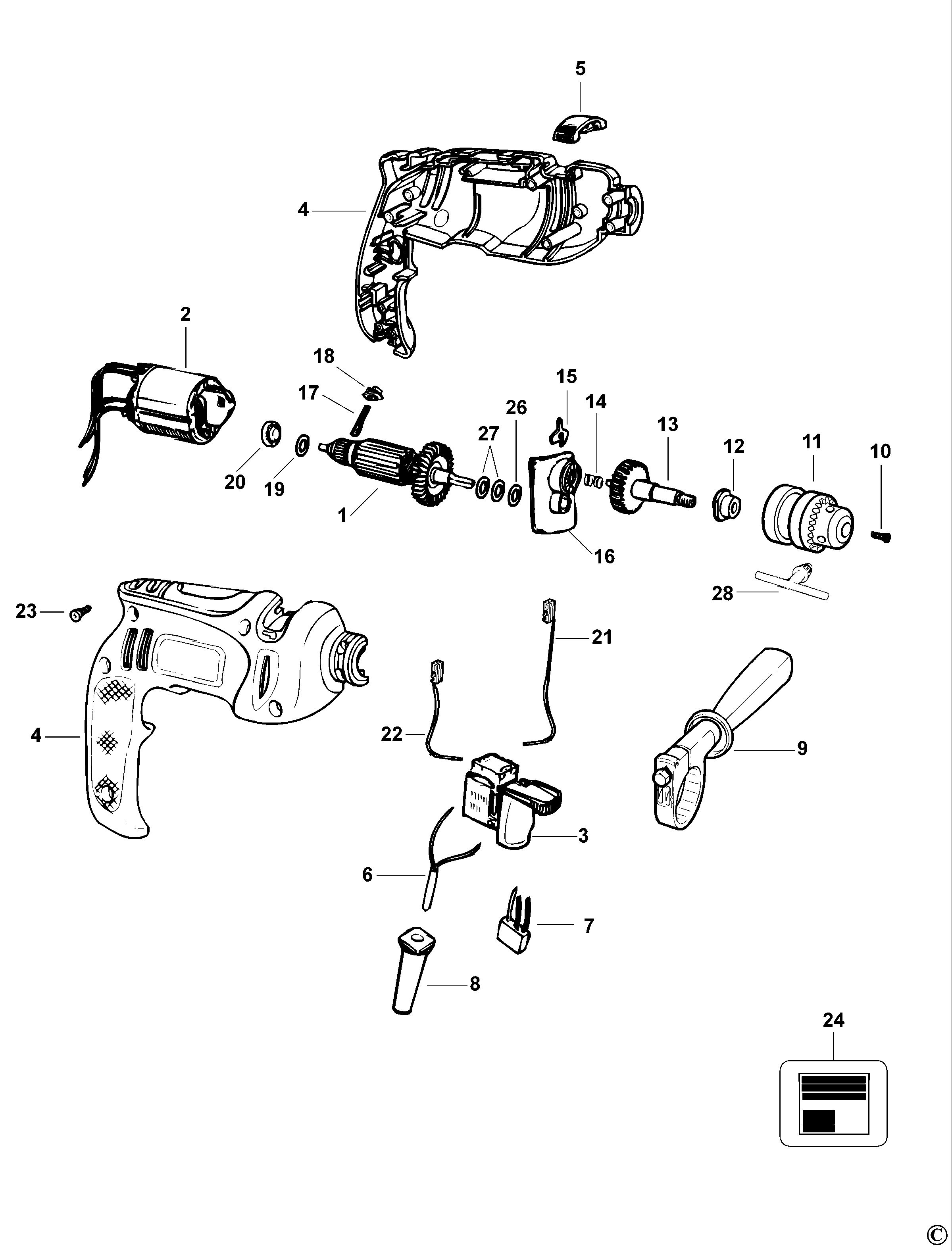 BLACK+DECKER HAMMER DRILL (Type 4)