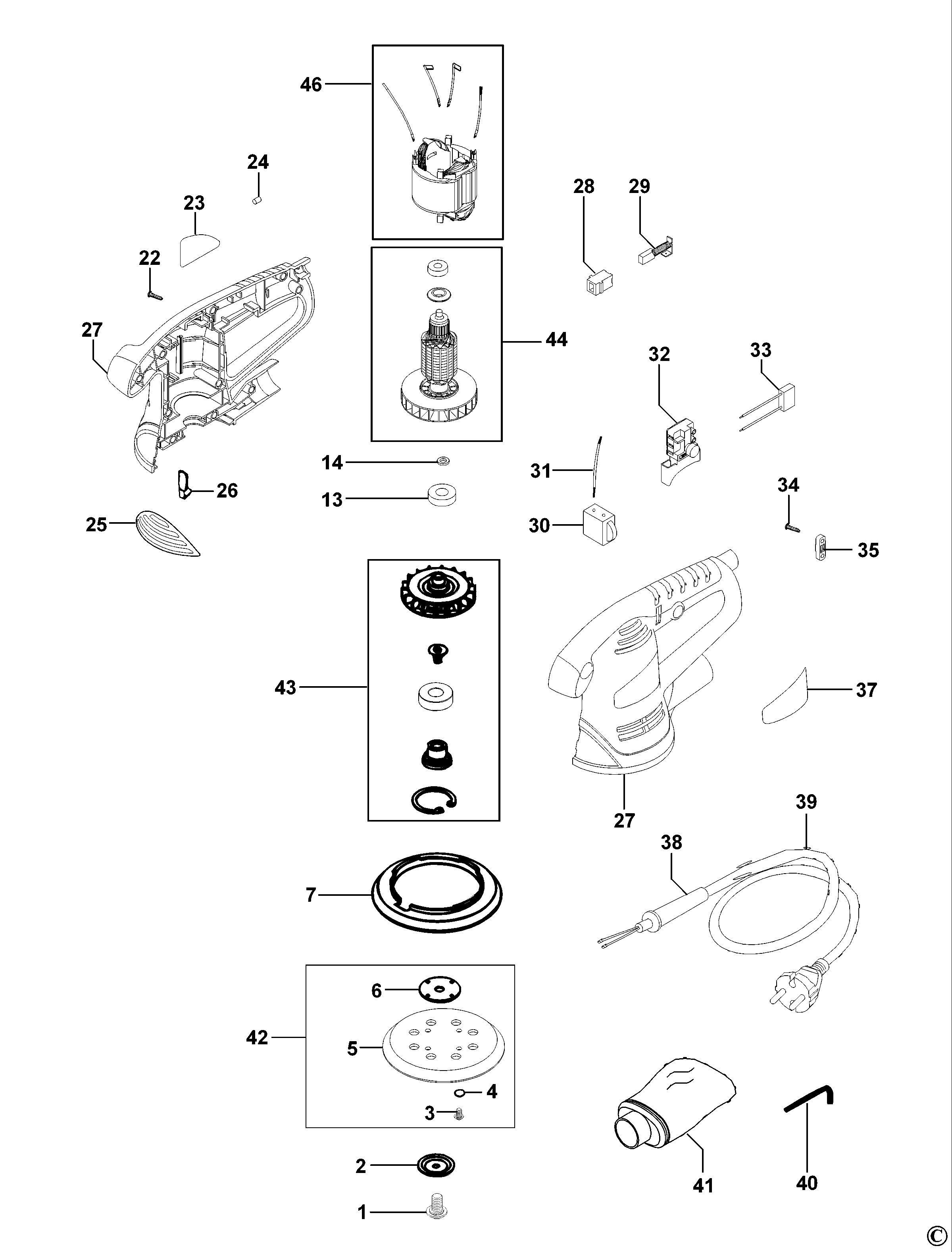 BLACK+DECKER RANDOM ORBITAL SANDER (Type 1)