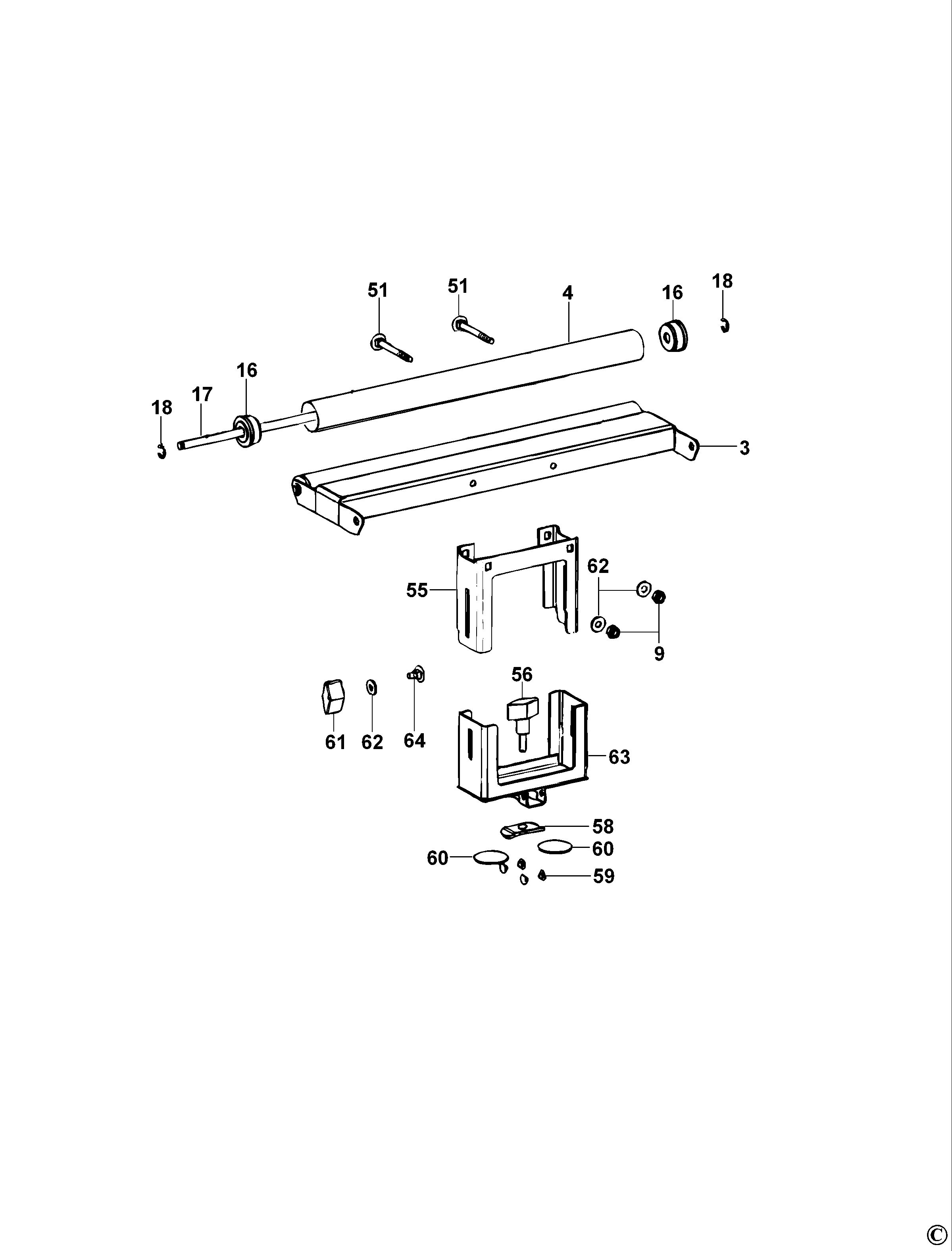 DEWALT ROLLER SUPPORT (Type 1)