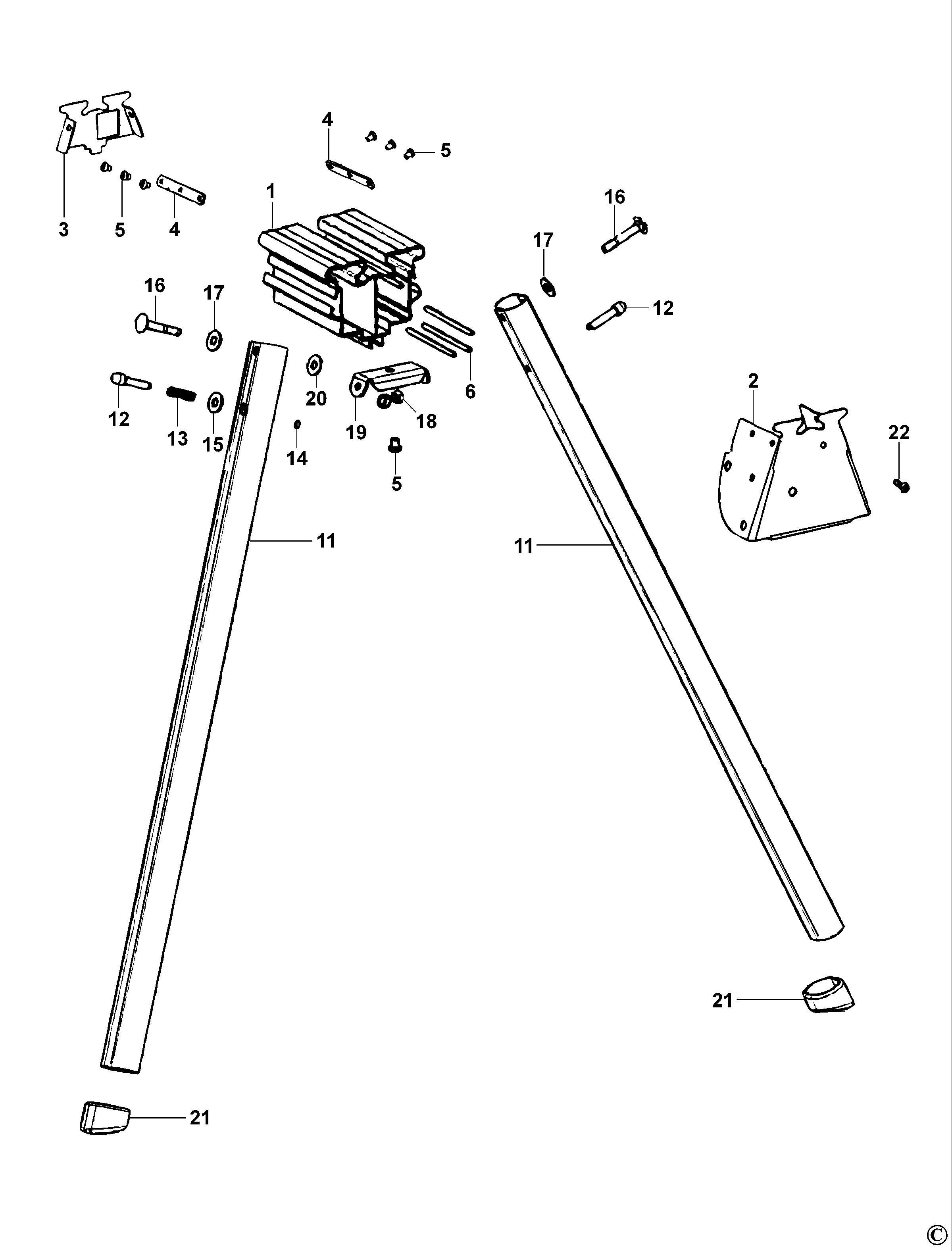 DEWALT SUPPORT TABLE (Type 1)