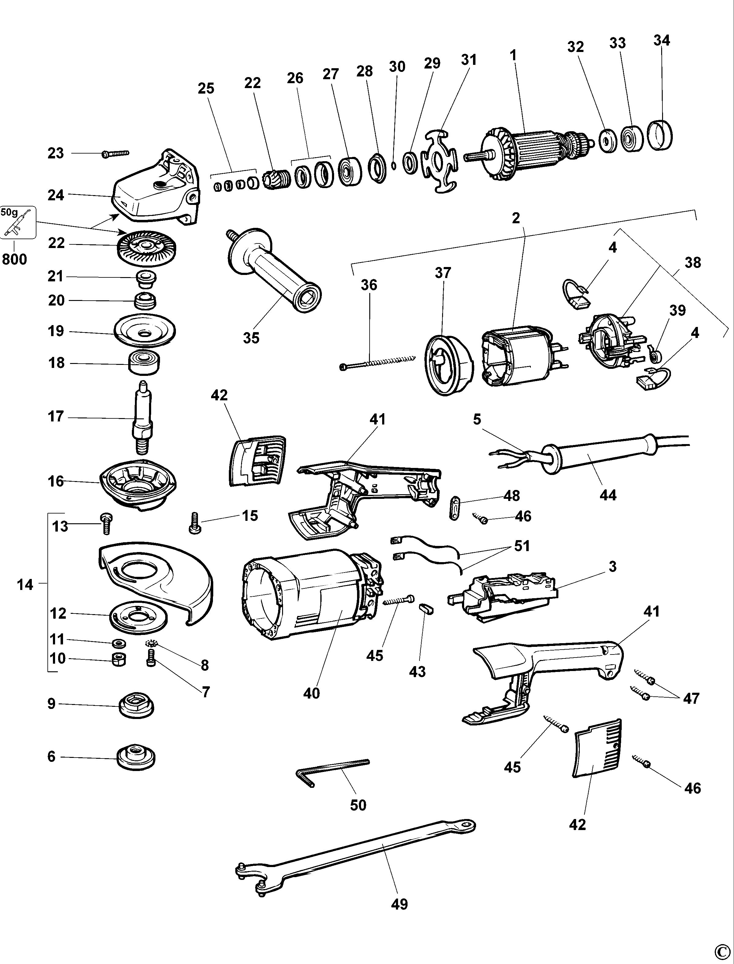 DEWALT ANGLE GRINDER (Type 5)