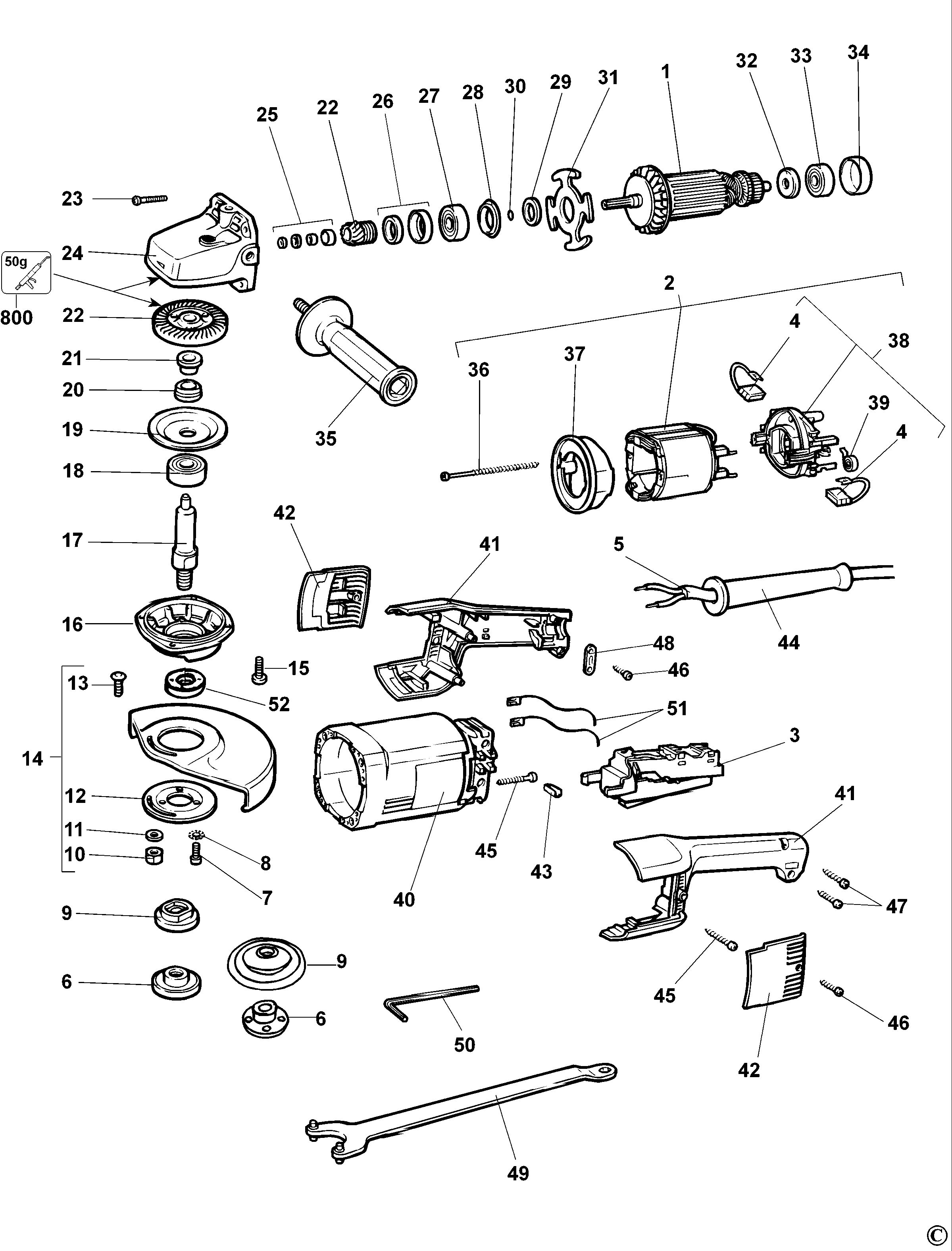 DEWALT ANGLE GRINDER (Type 5)
