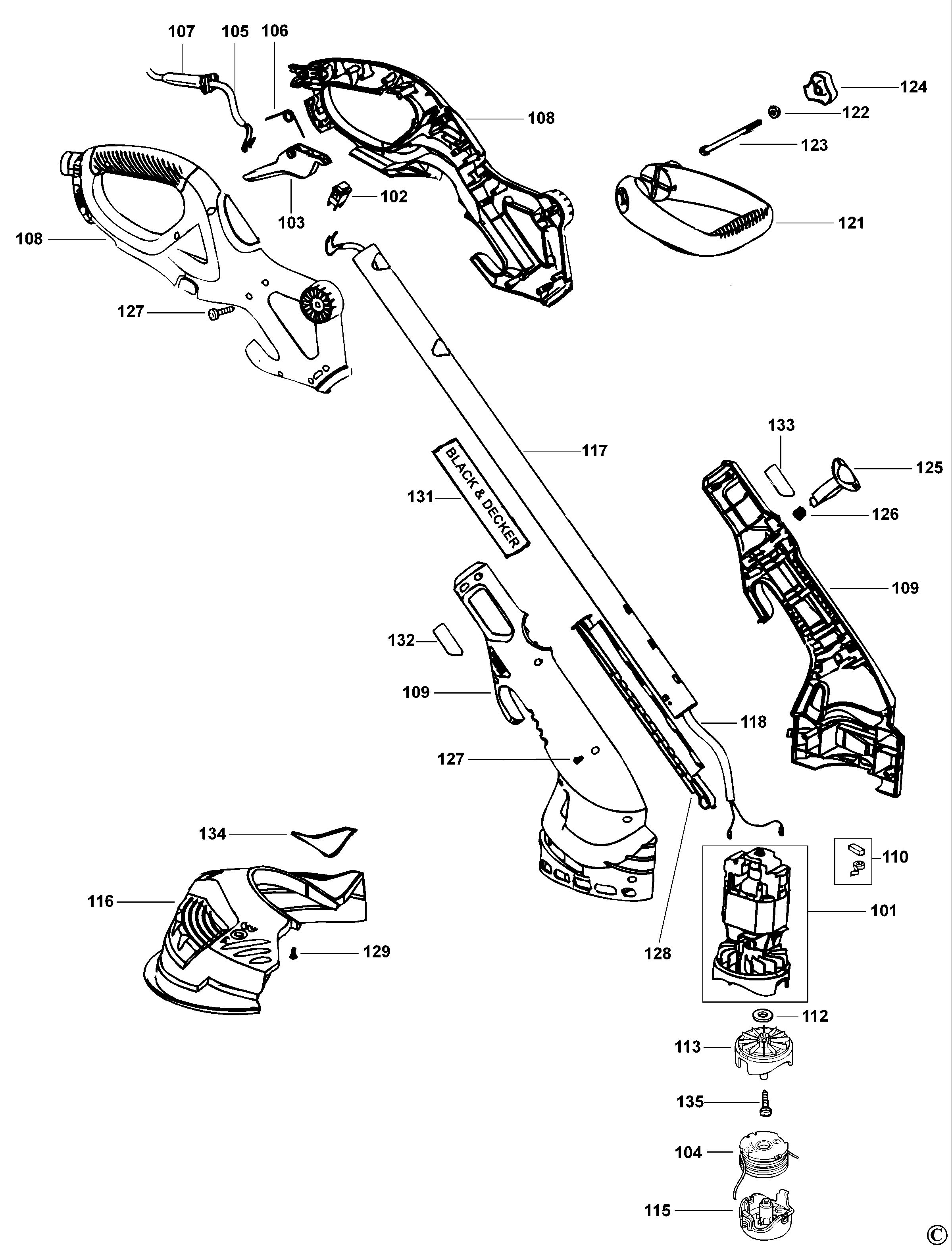 BLACK+DECKER STRING TRIMMER (Type 1)