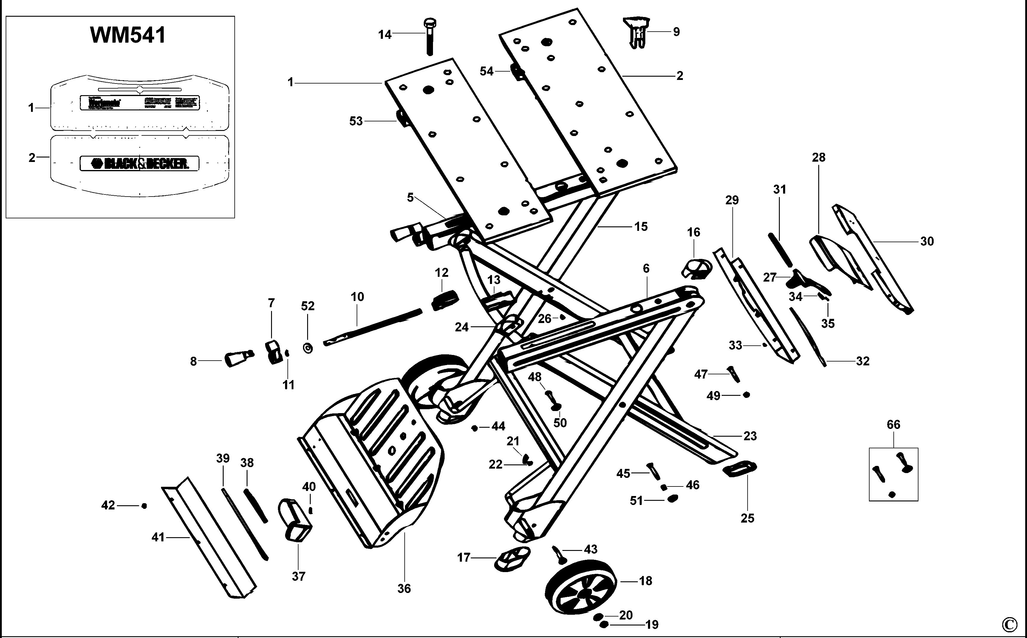 BLACK+DECKER WORKMATE (Type 1)