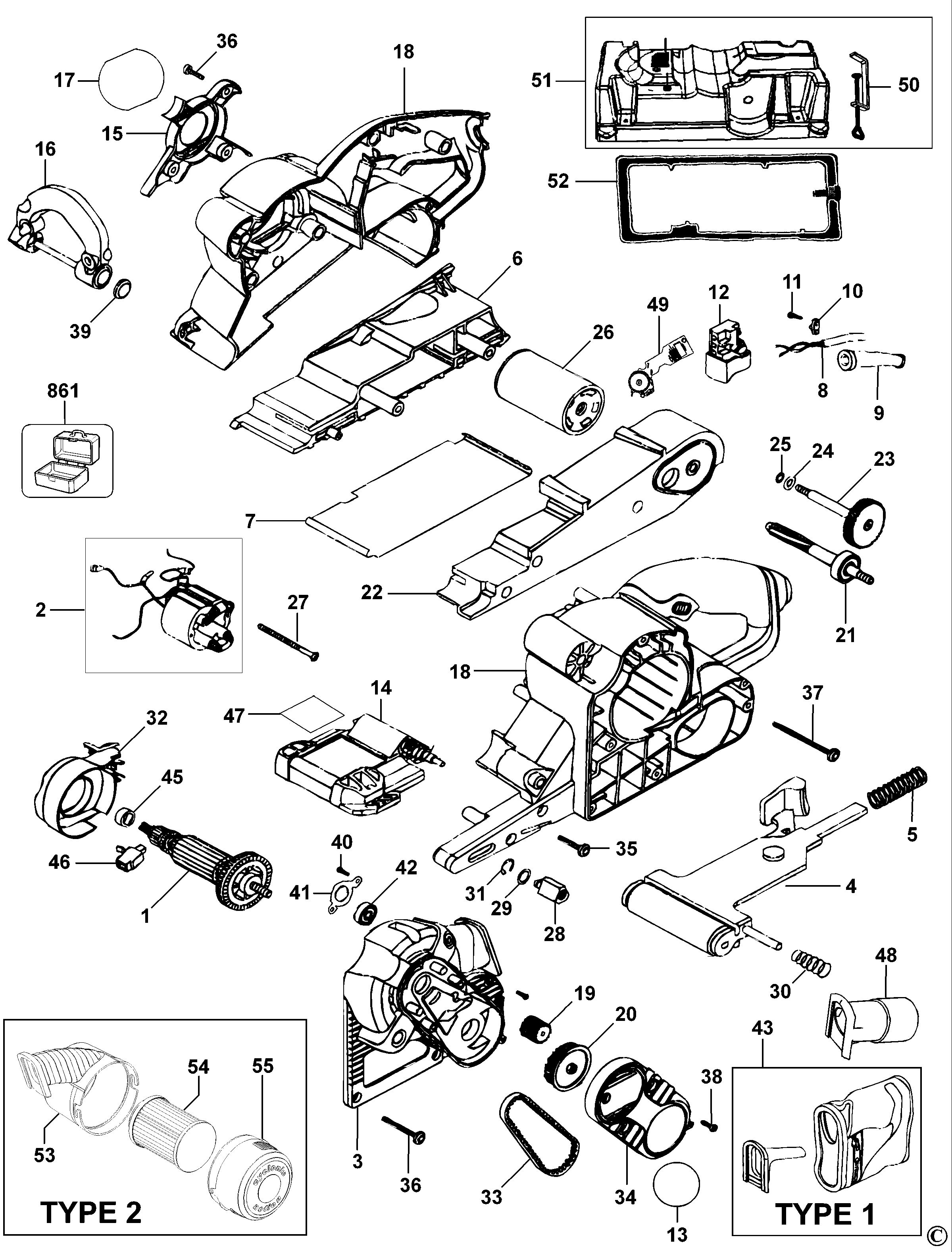 BLACK+DECKER BELT SANDER (Type 1 - 2)