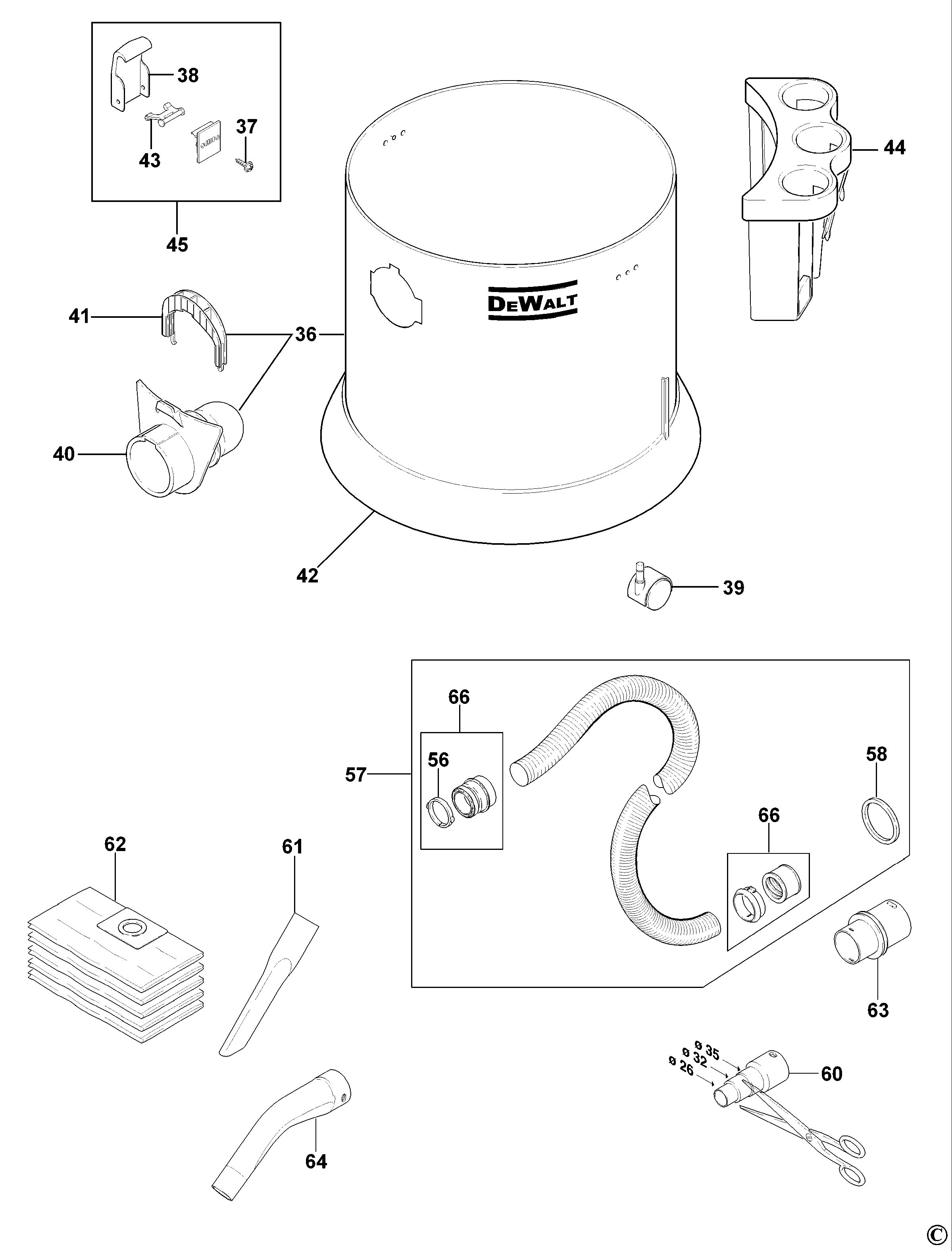 DEWALT VACUUM EXTRACTOR (Type 1)