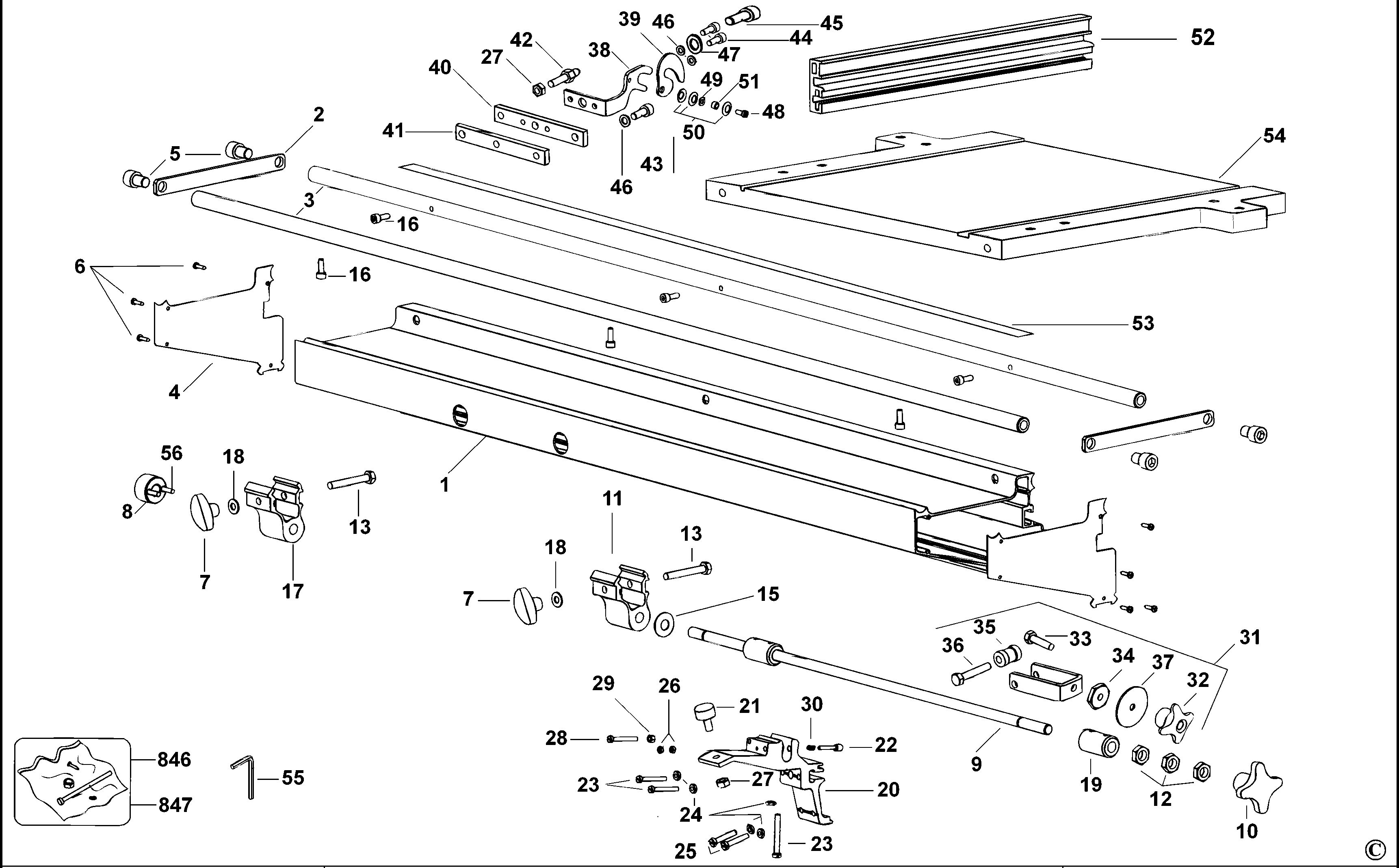 DEWALT EXTENSION TABLE (Type 1)