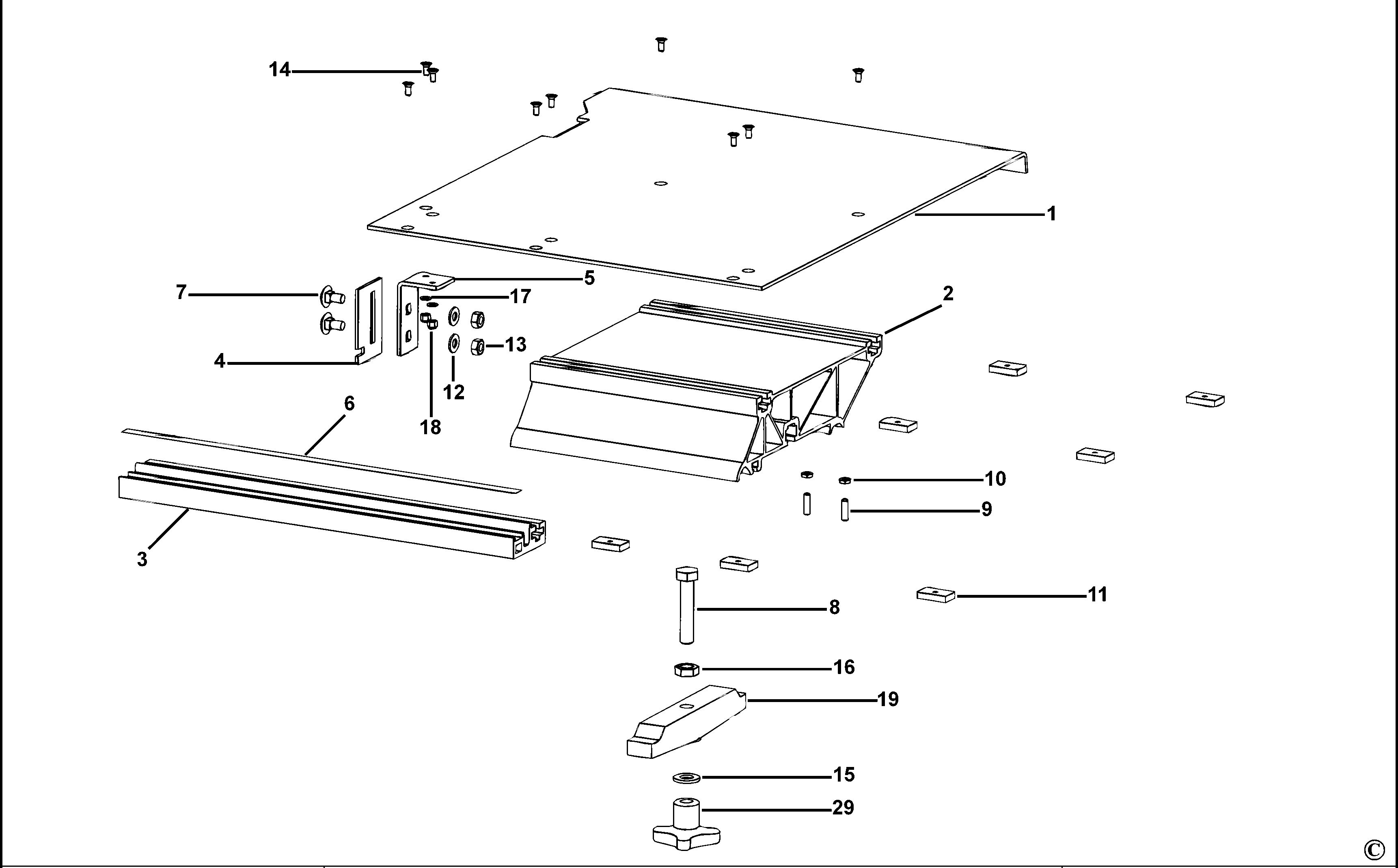 DEWALT EXTENSION TABLE (Type 1)