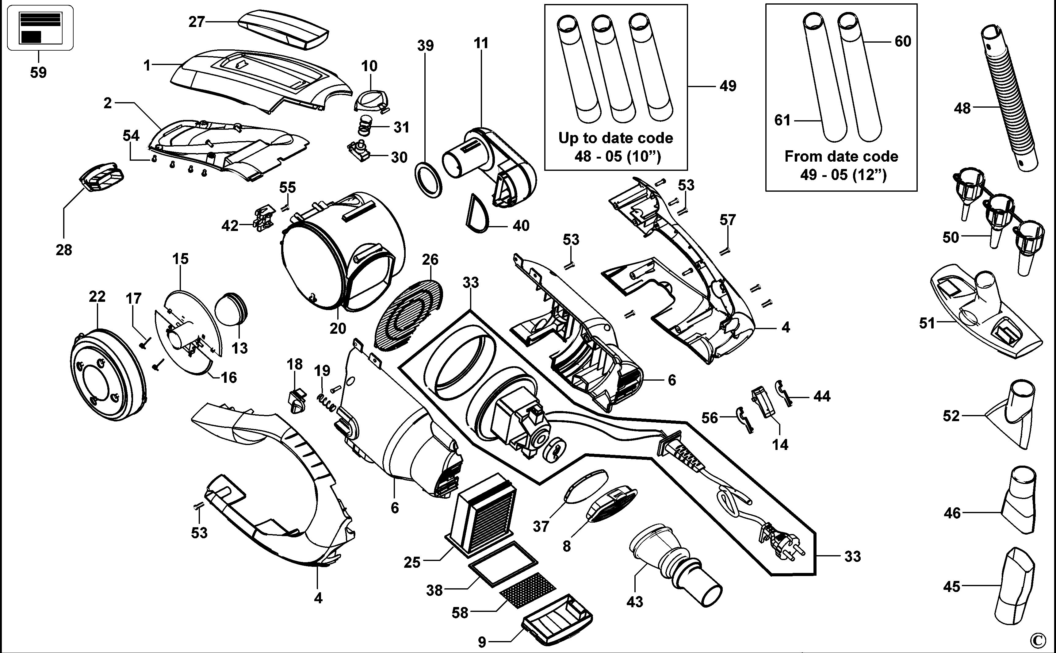 BLACK+DECKER VACUUM CLEANER (Type 1)